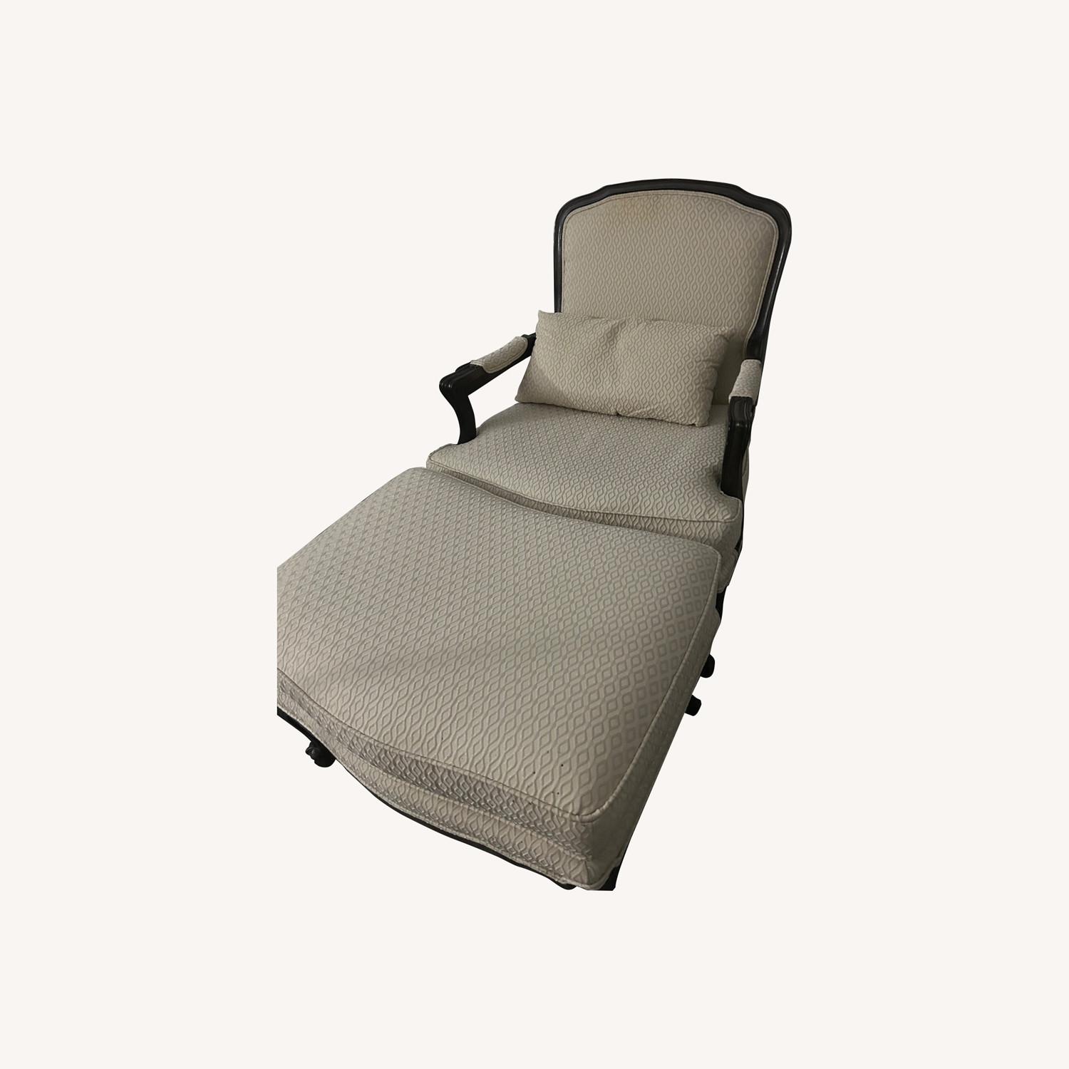 2 Chairs with 1 Matching Ottoman - image-0