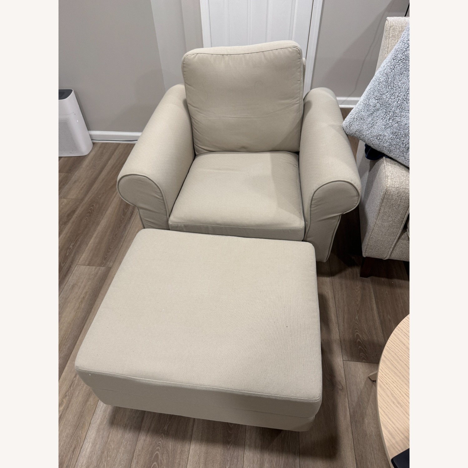 IKEA Gammalbyn Armchair with Ottoman - image-1