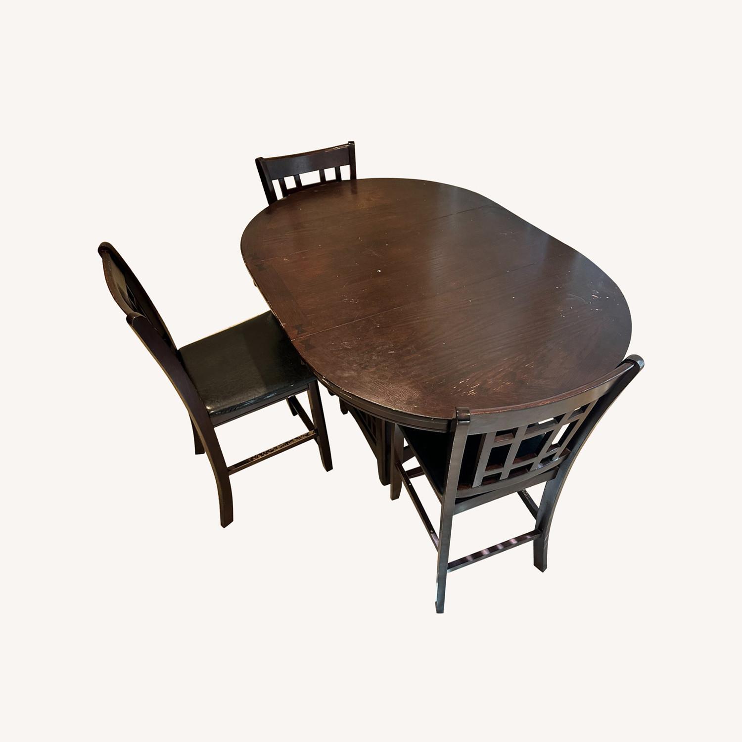 Coaster Fine 5 pc Counter Height Dining Table and Stools Set - image-0