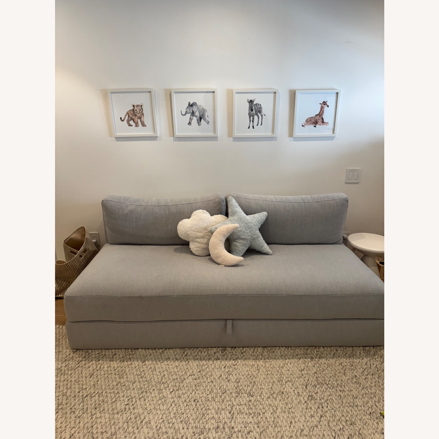 Room & Board Bruno 80" Convertible Sleeper Sofa in Ronan Grey - image-1