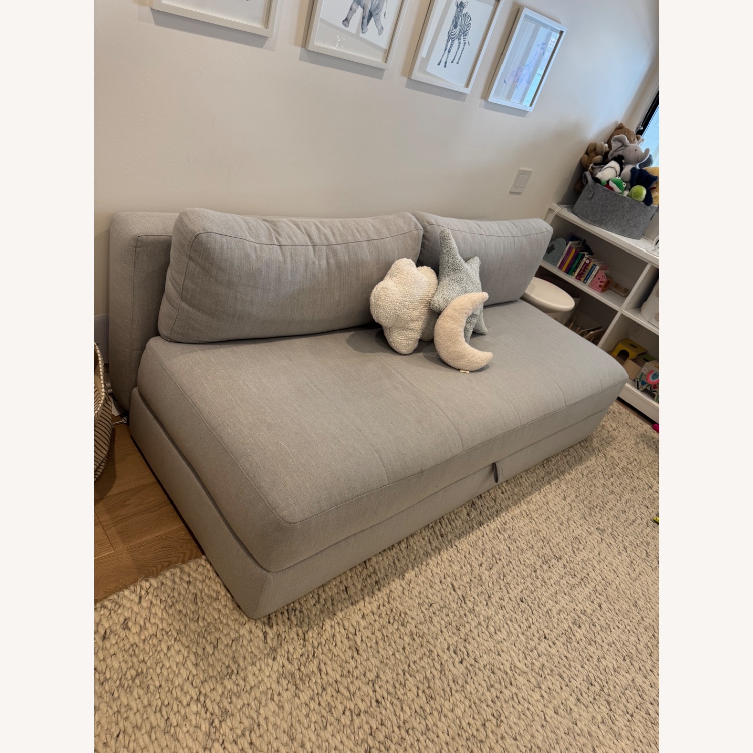 Room & Board Bruno 80" Convertible Sleeper Sofa in Ronan Grey - image-3