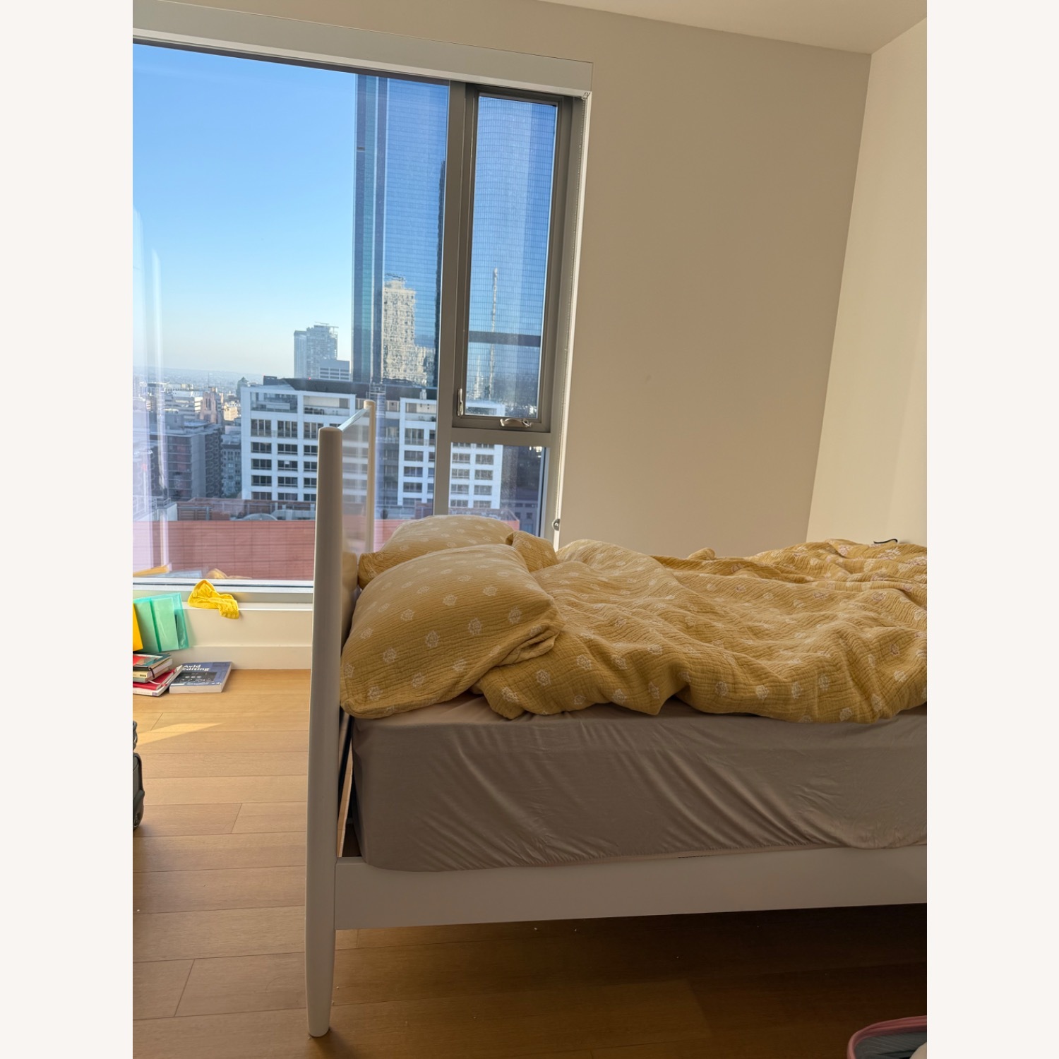 West Elm Mid-Century White Full Size - image-3