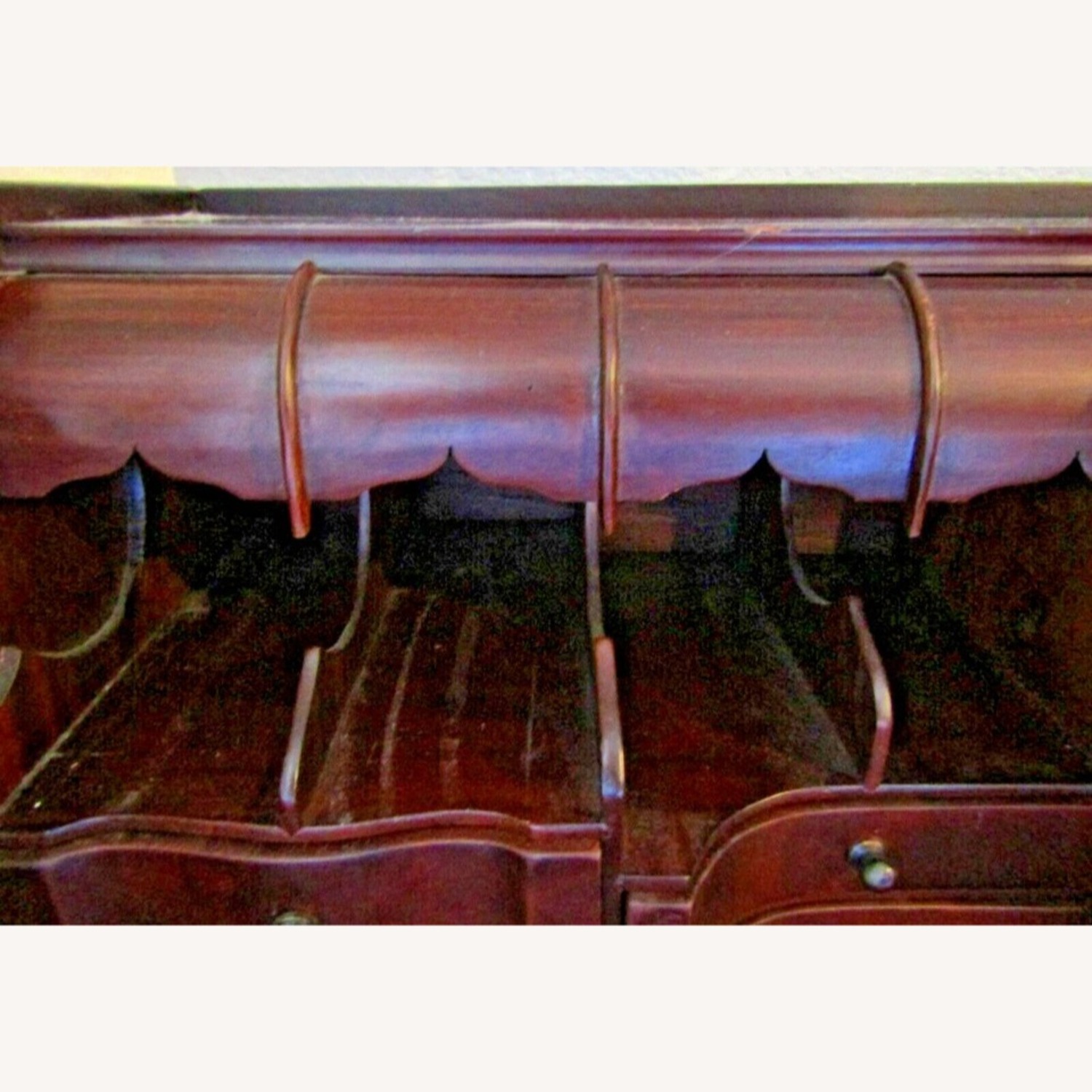 Mahogany Reproduction Chippendale Secretary Desk - image-10