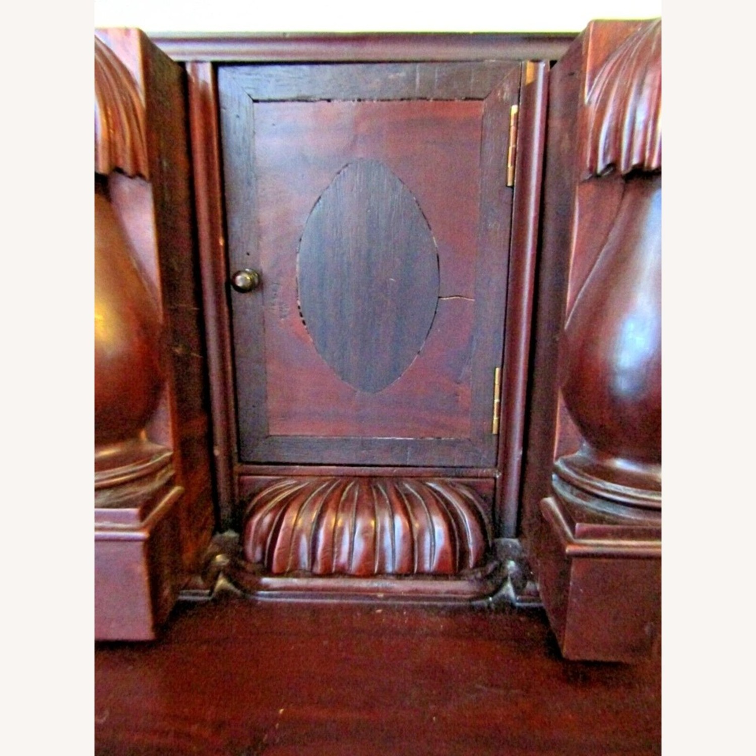 Mahogany Reproduction Chippendale Secretary Desk - image-12