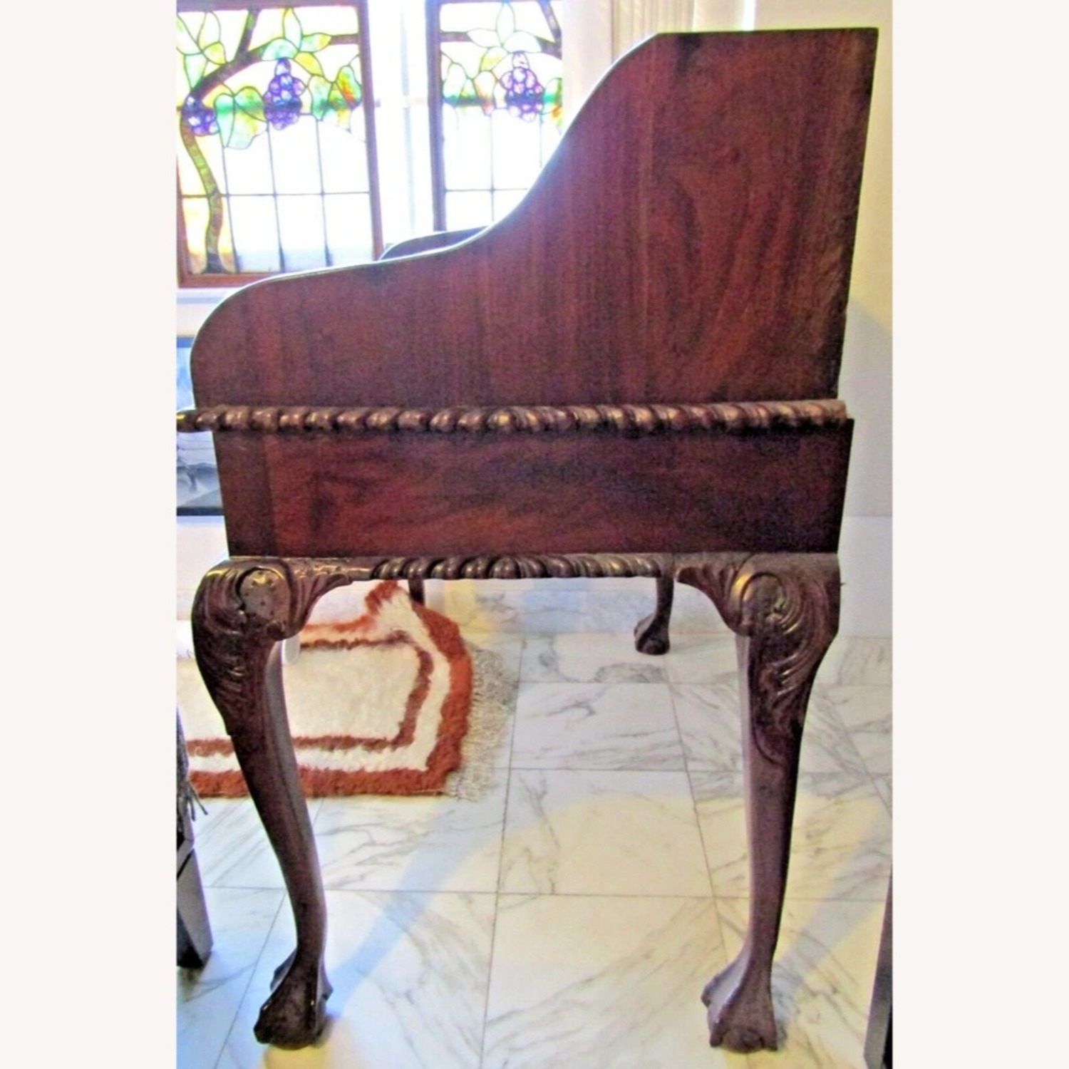 Mahogany Reproduction Chippendale Secretary Desk - image-16