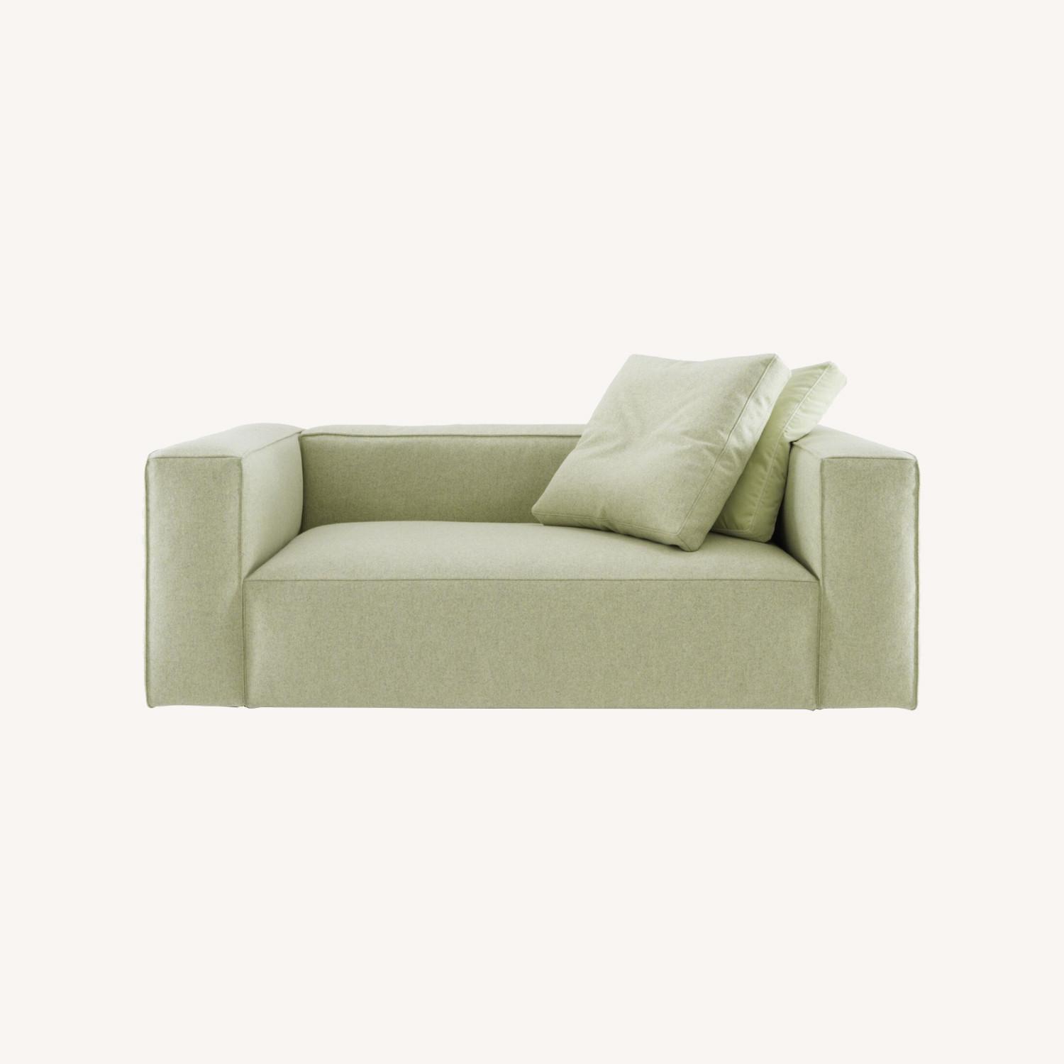 Ligne Roset Light Gray Low 3 Seater Sofa - image-0