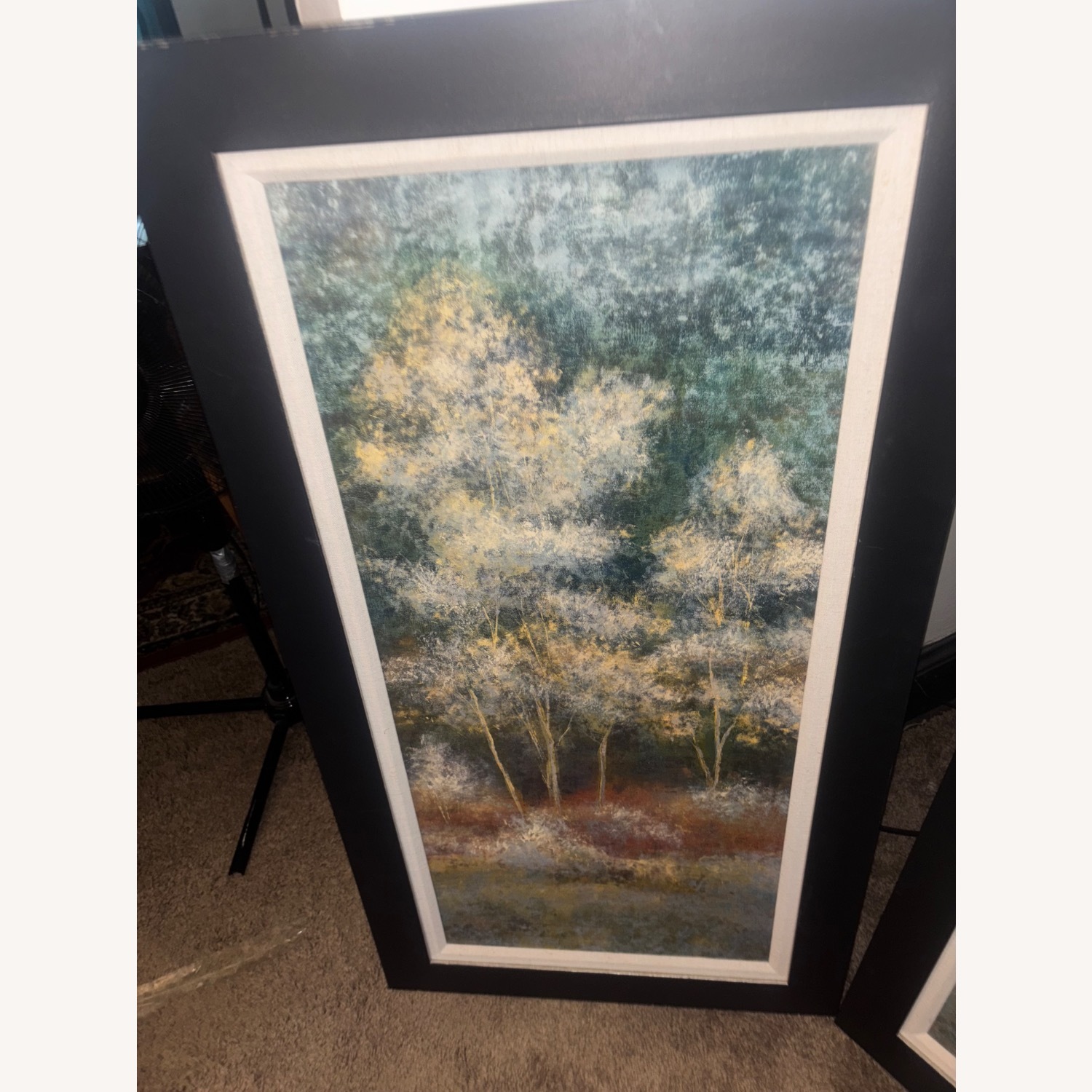 Crate & Barrel Set of Hanging/Free Standing Canvas Wall Art - image-2