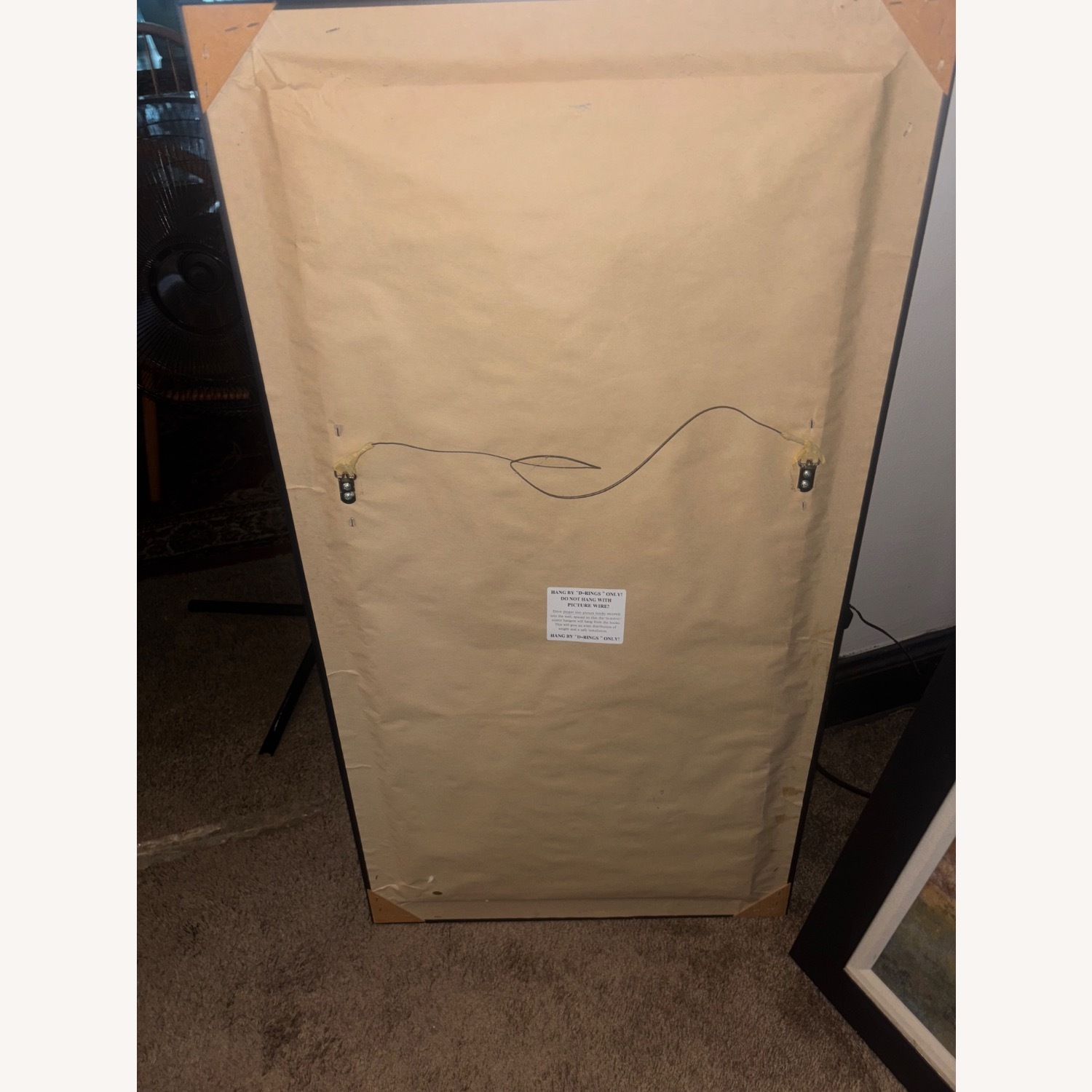 Crate & Barrel Set of Hanging/Free Standing Canvas Wall Art - image-4