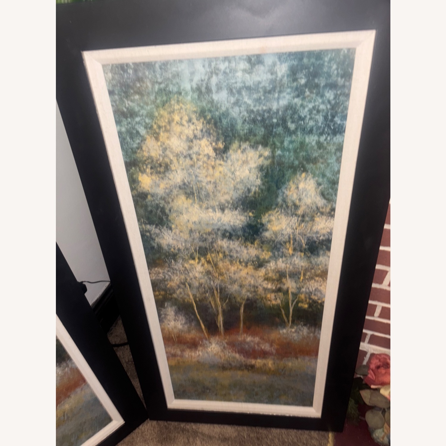 Crate & Barrel Set of Hanging/Free Standing Canvas Wall Art - image-3