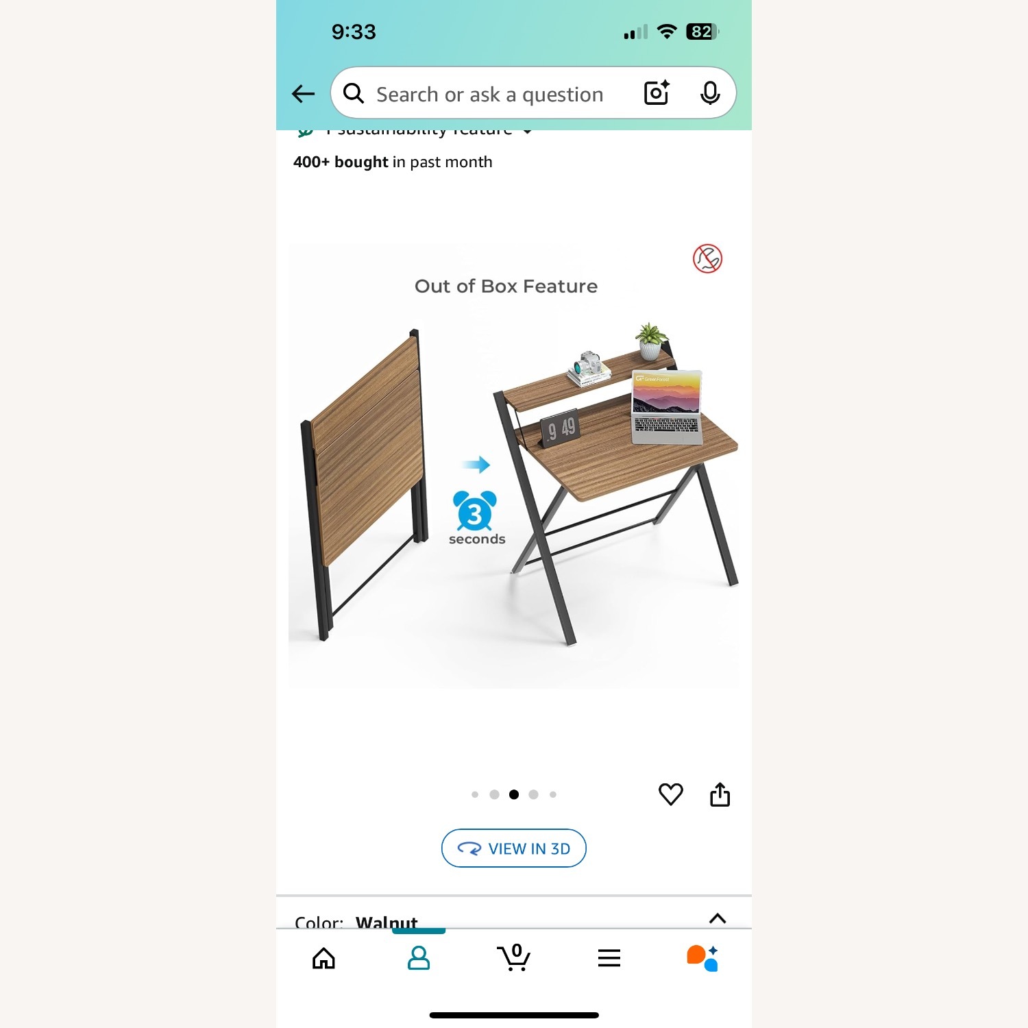 GreenForest Foldable Work Desk  - image-2