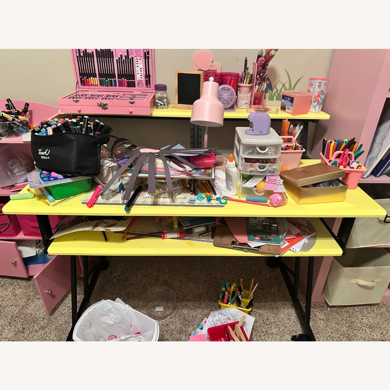 Yellow Study Table - image-2