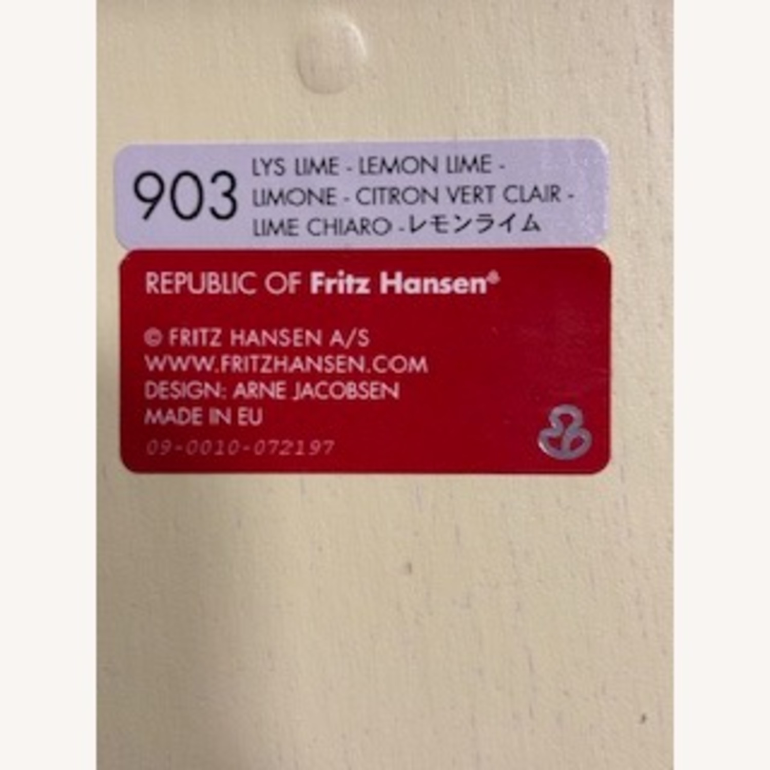 Fritz Hansen Series 7 Set of 4 Chairs Lemon Lime - image-9