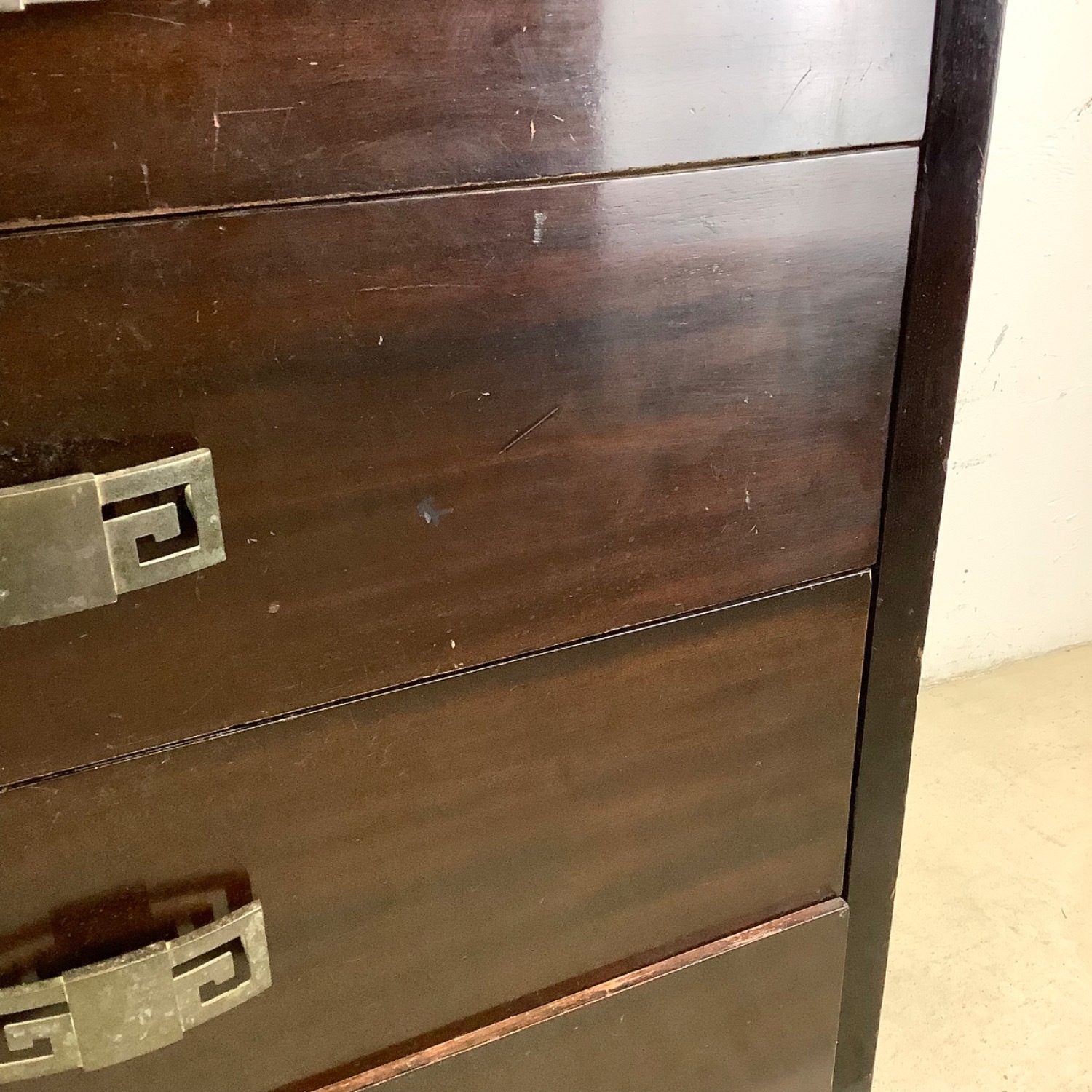 Vintage Eight Drawer Mahogany Dresser - image-16