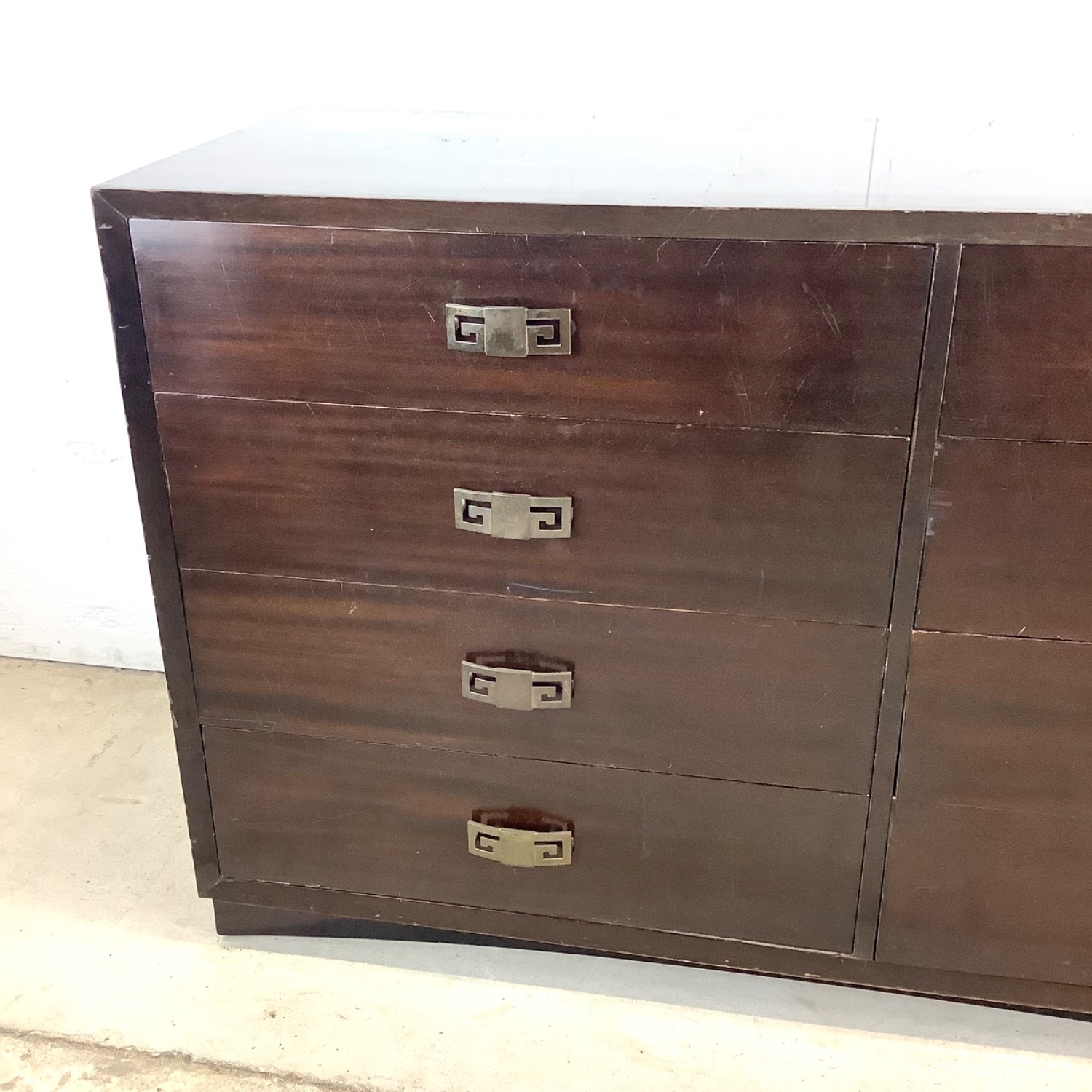 Vintage Eight Drawer Mahogany Dresser - image-19