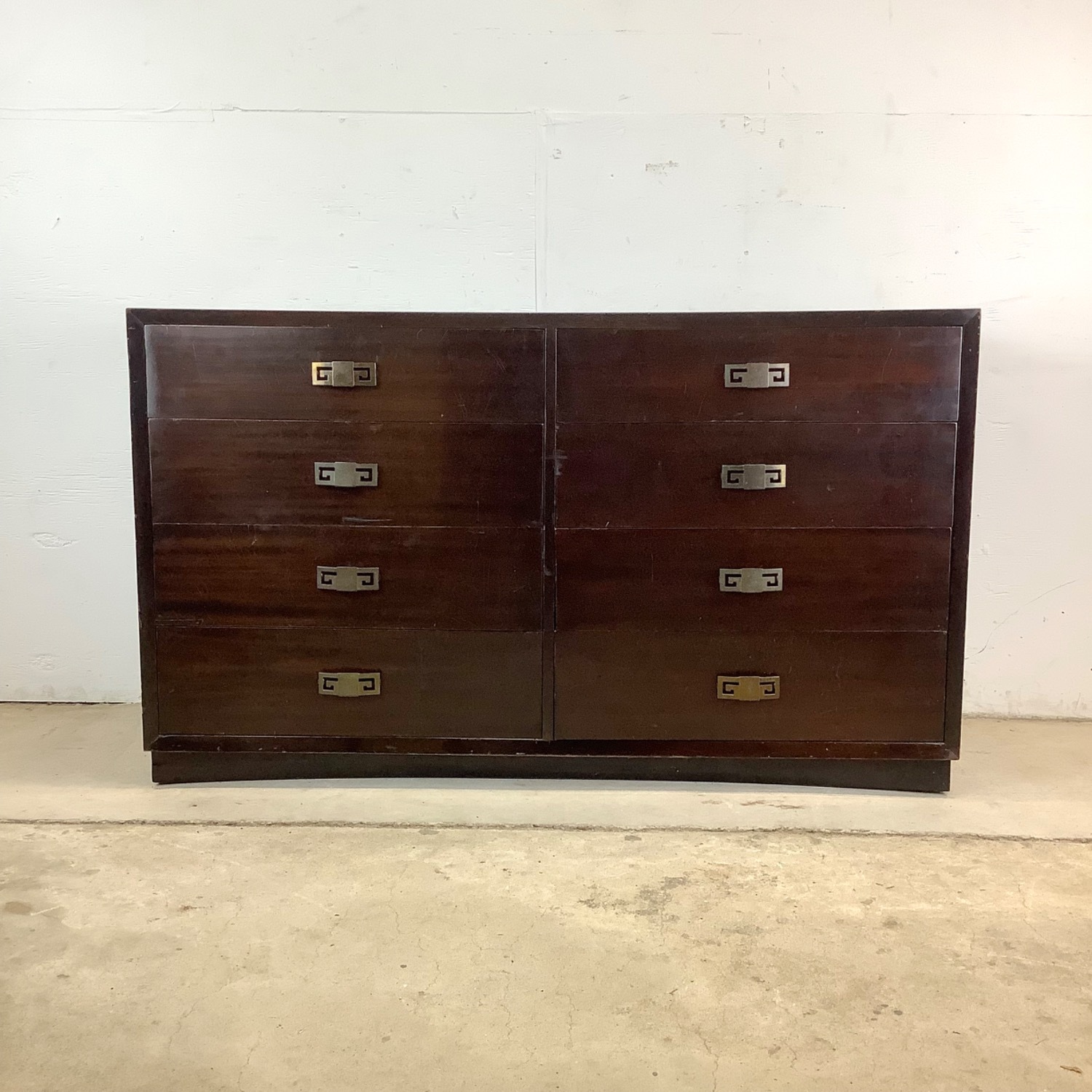 Vintage Eight Drawer Mahogany Dresser - image-17