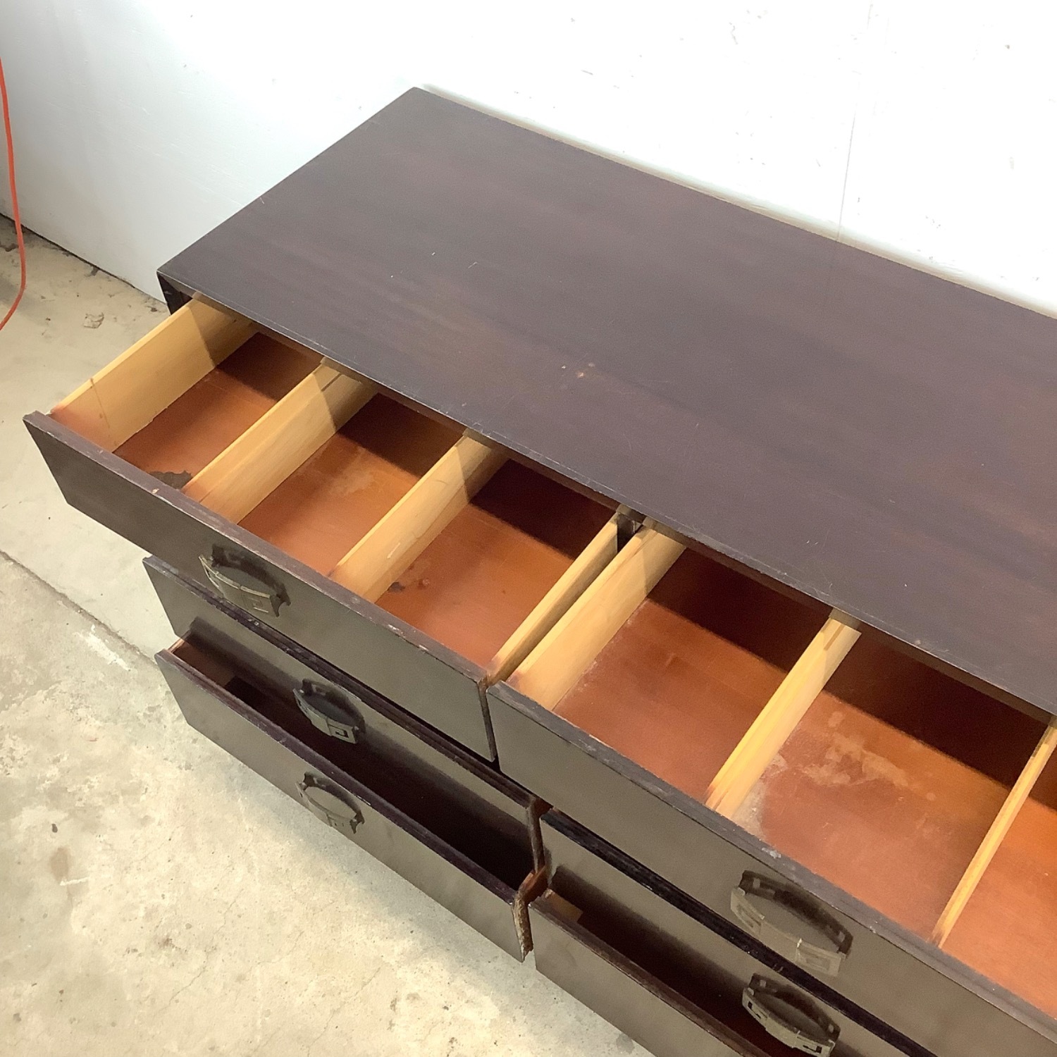 Vintage Eight Drawer Mahogany Dresser - image-5