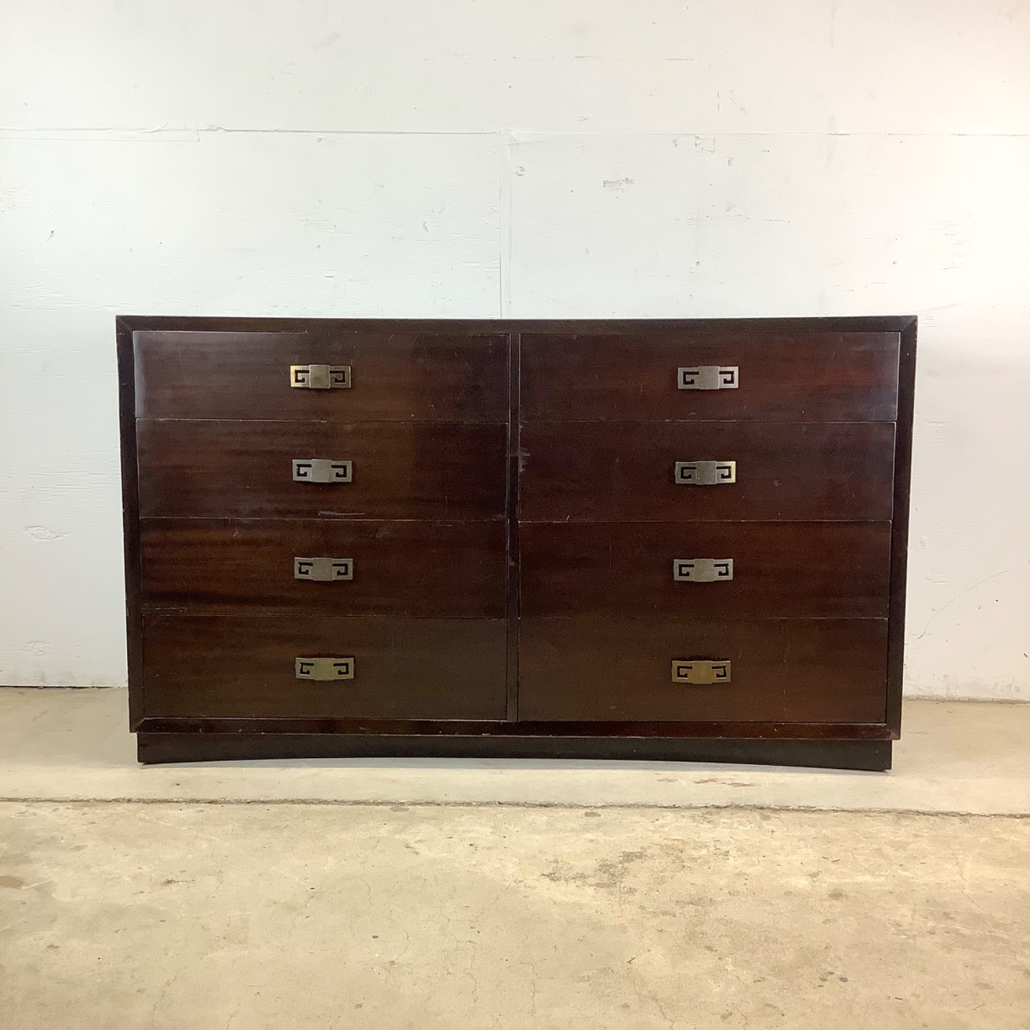 Vintage Eight Drawer Mahogany Dresser - image-1