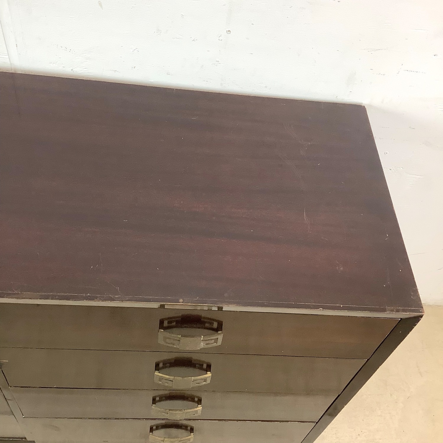 Vintage Eight Drawer Mahogany Dresser - image-14