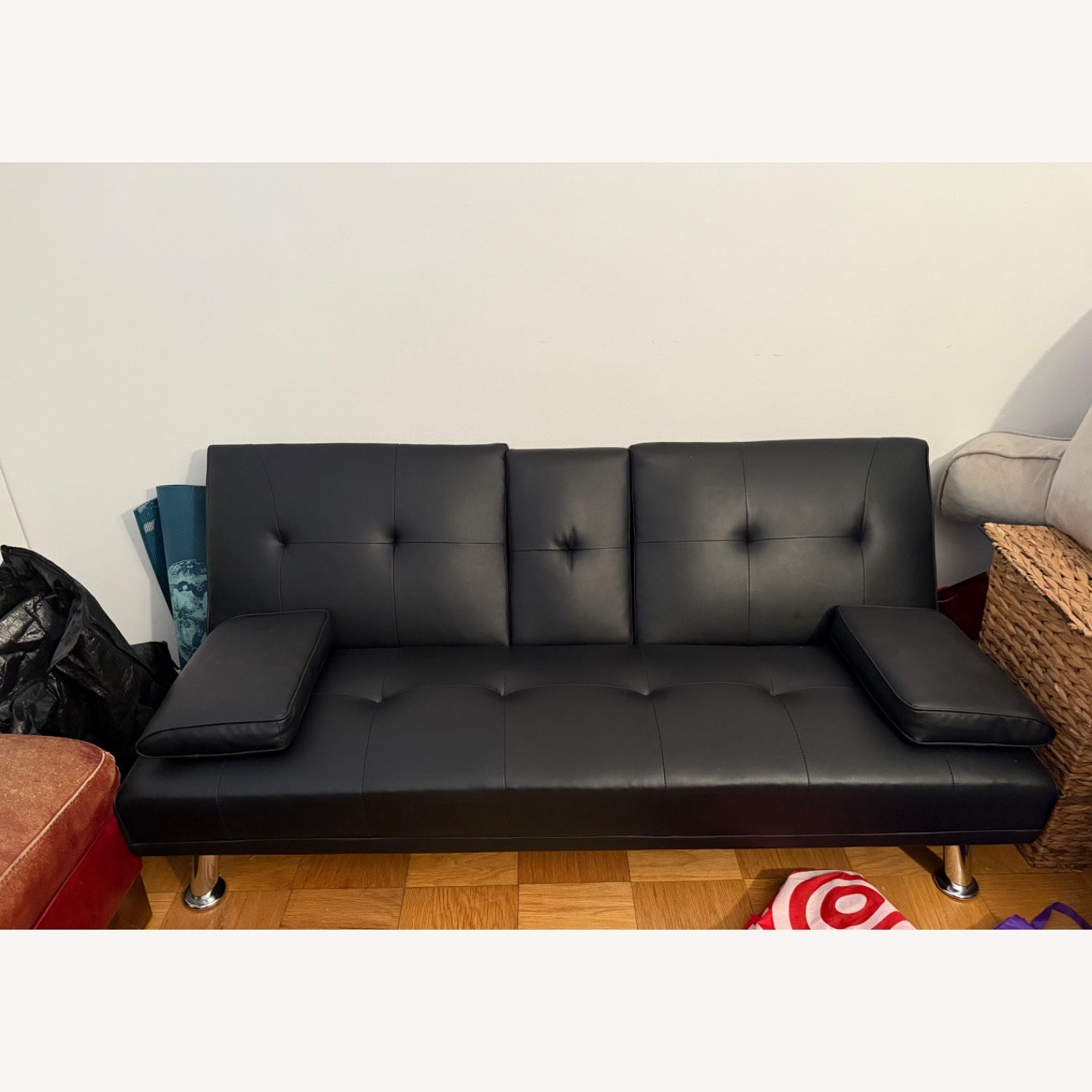 Advait Twin 65.35" Split Back Convertible Sofa - image-1