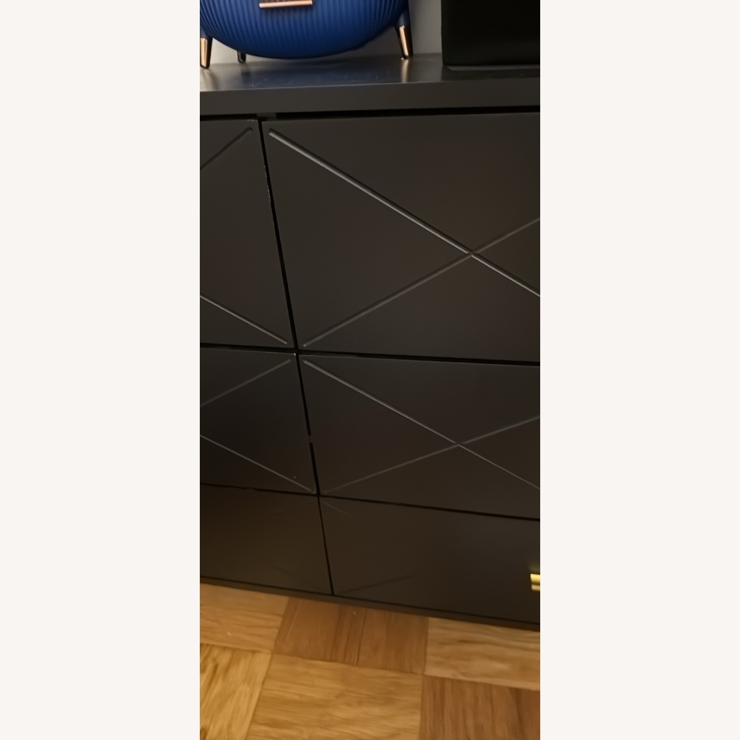 Black Dresser with Gold Handles - image-3