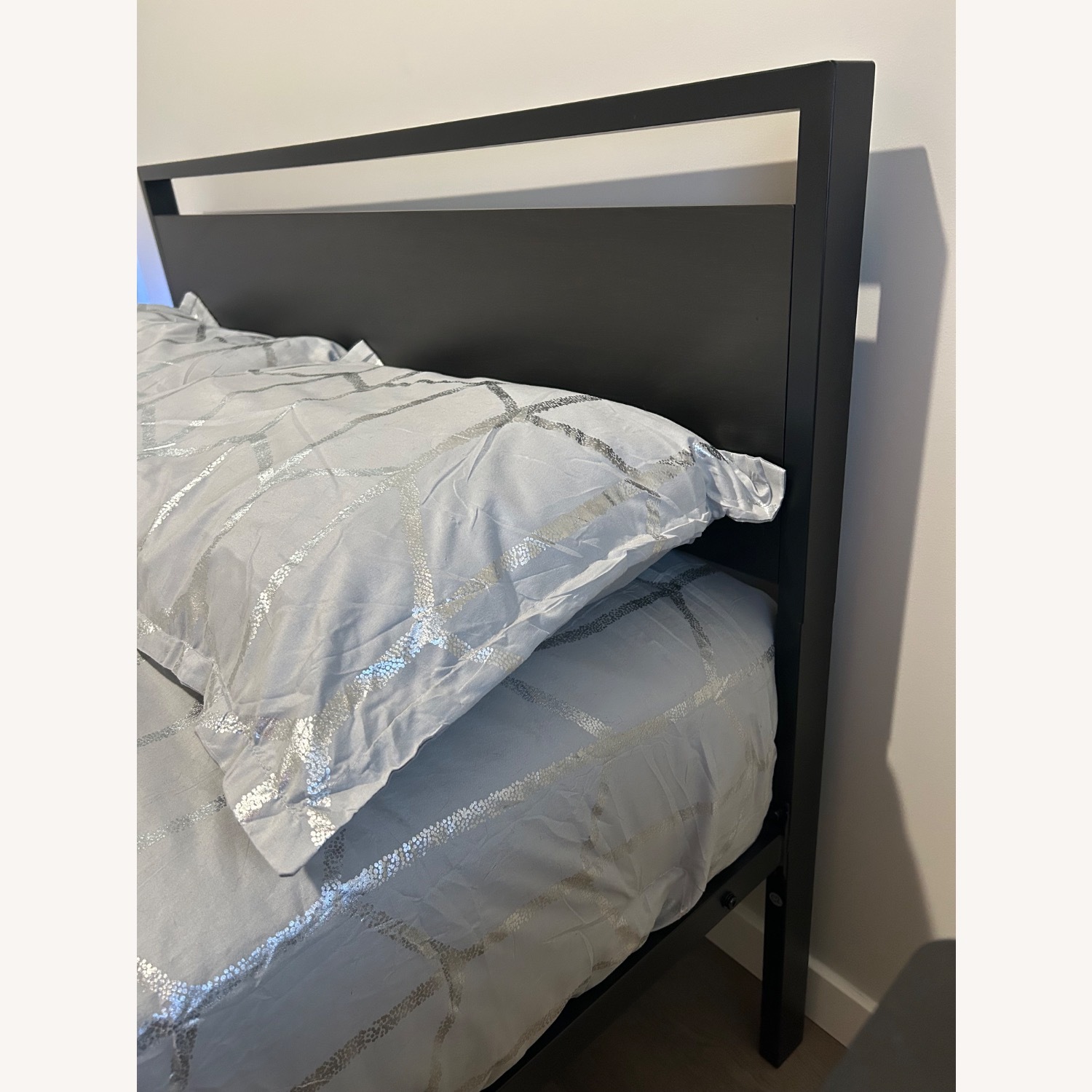 Black Metal Full Size Bed Frame - image-3