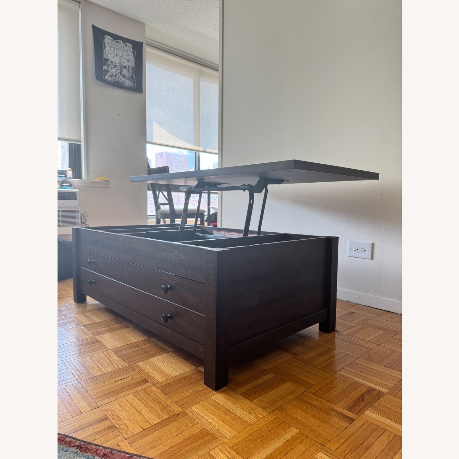 Lift-Top Coffee Table and Storage - image-1