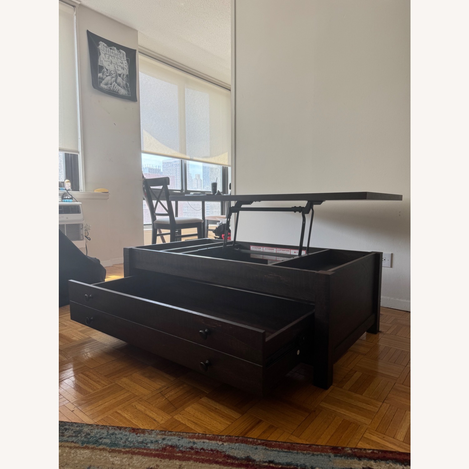 Lift-Top Coffee Table and Storage - image-3