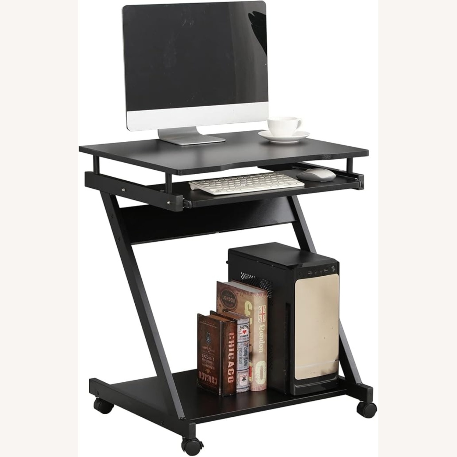 Small Computer Desk on Wheels - image-4