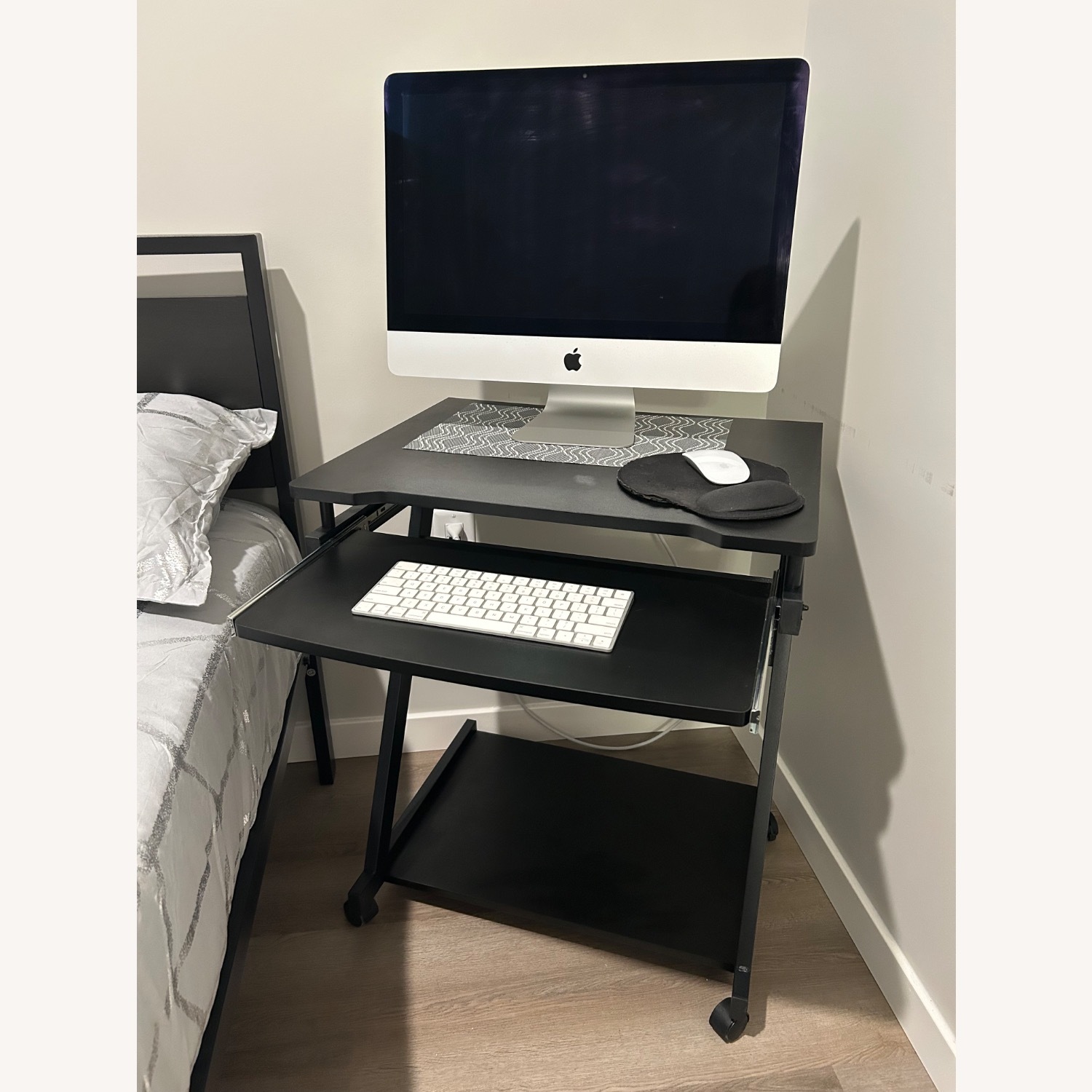 Small Computer Desk on Wheels - image-2