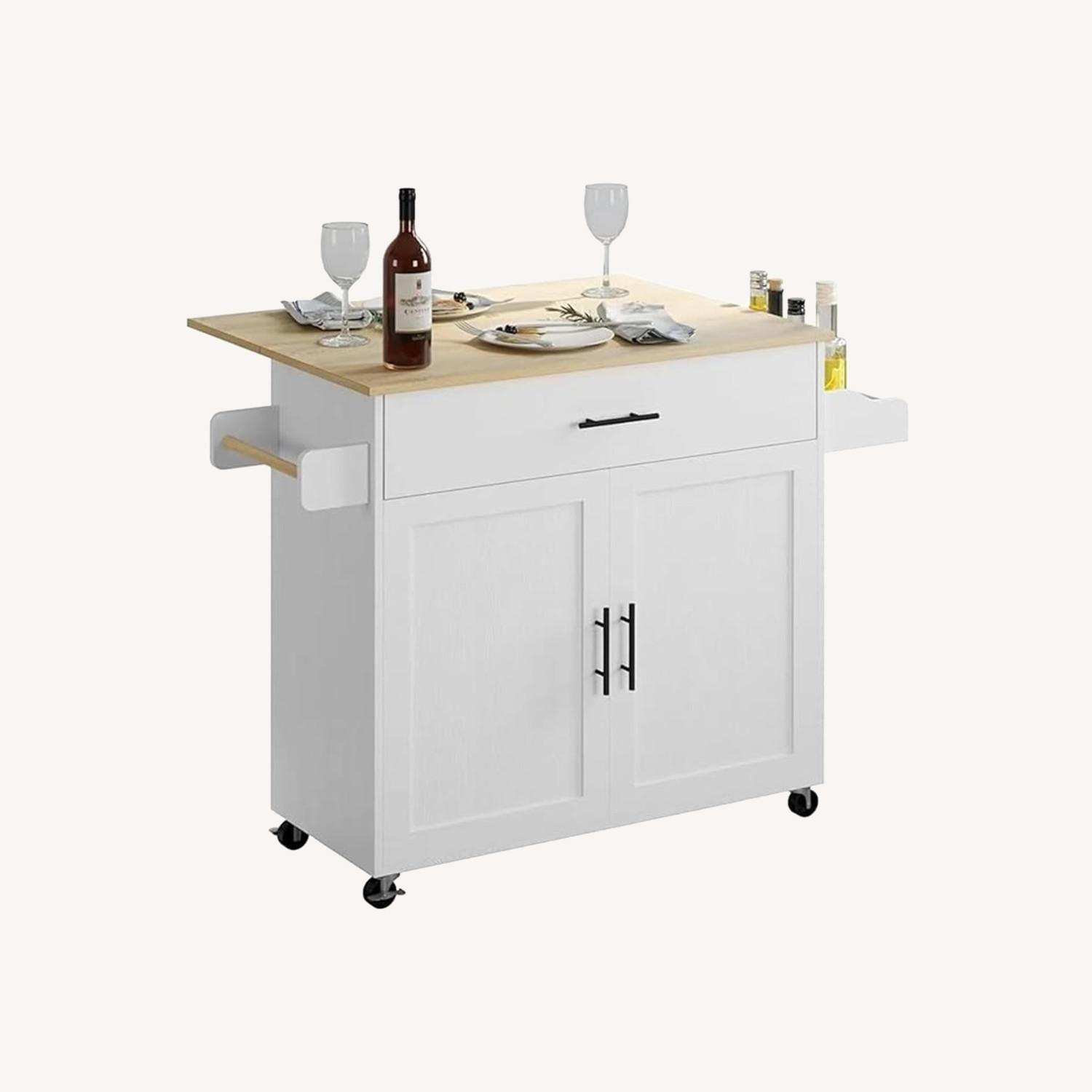 Ironck Rolling Kitchen Island Table  - image-0