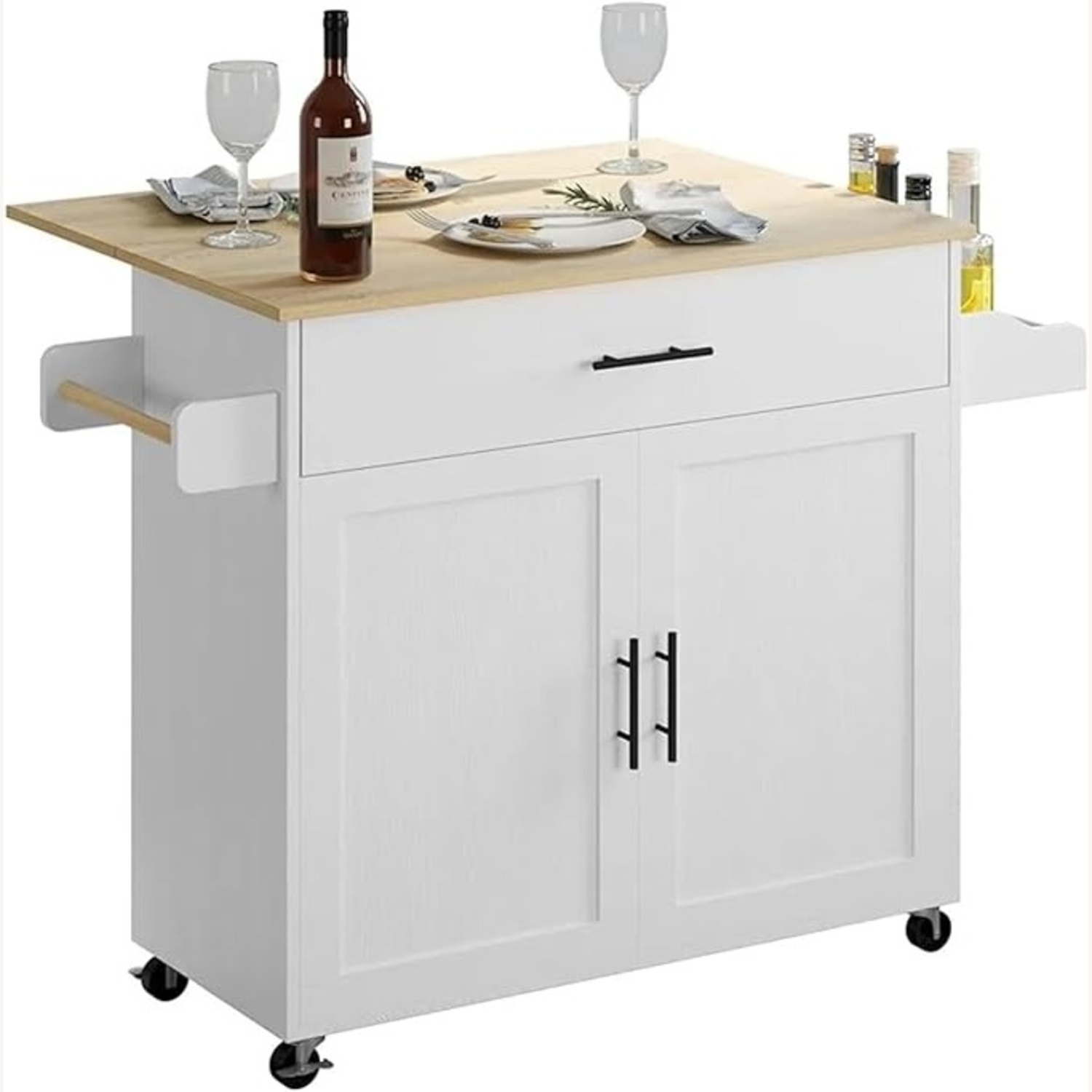 Ironck Rolling Kitchen Island Table  - image-4