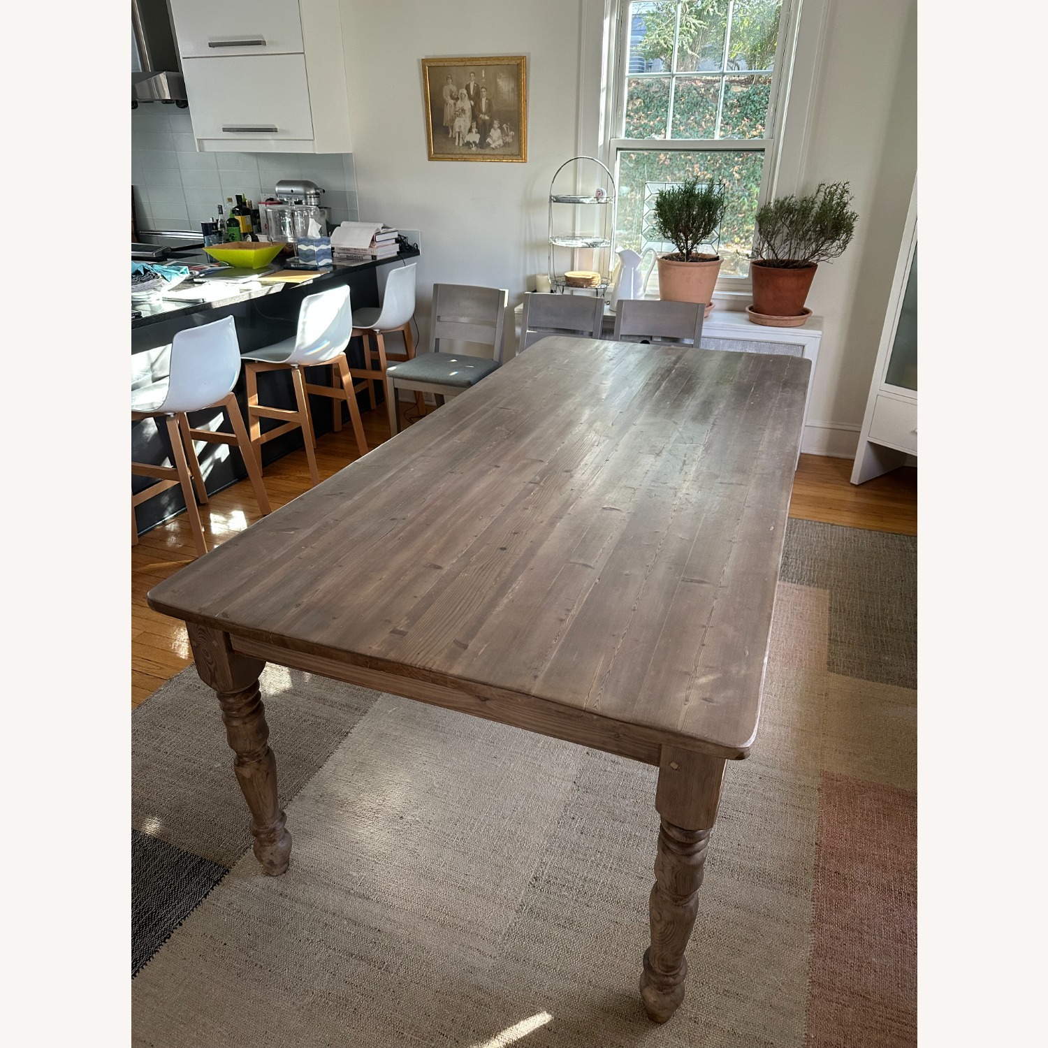 Restoration Hardware Pine Dining Table - image-2
