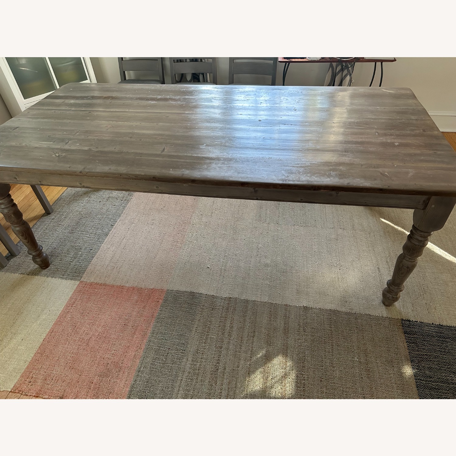 Restoration Hardware Pine Dining Table - image-4
