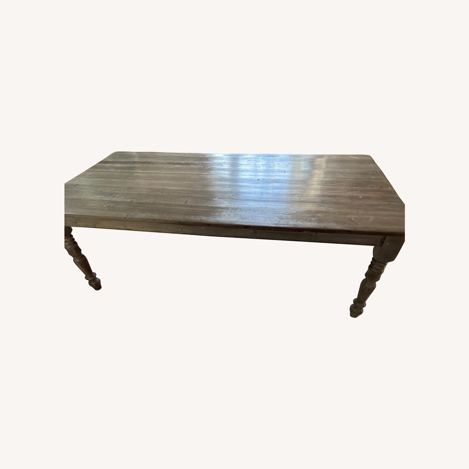 Restoration Hardware Pine Dining Table - image-0