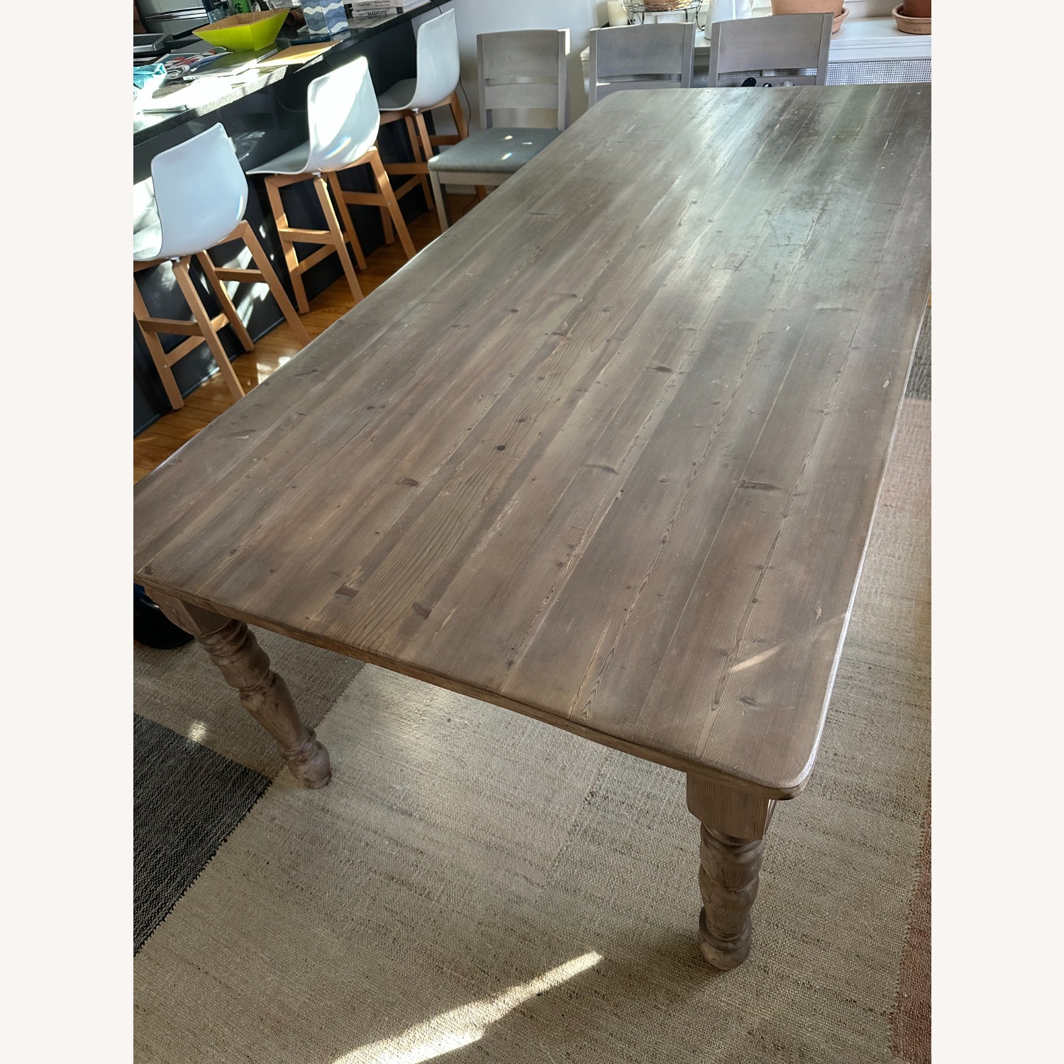Restoration Hardware Pine Dining Table - image-1