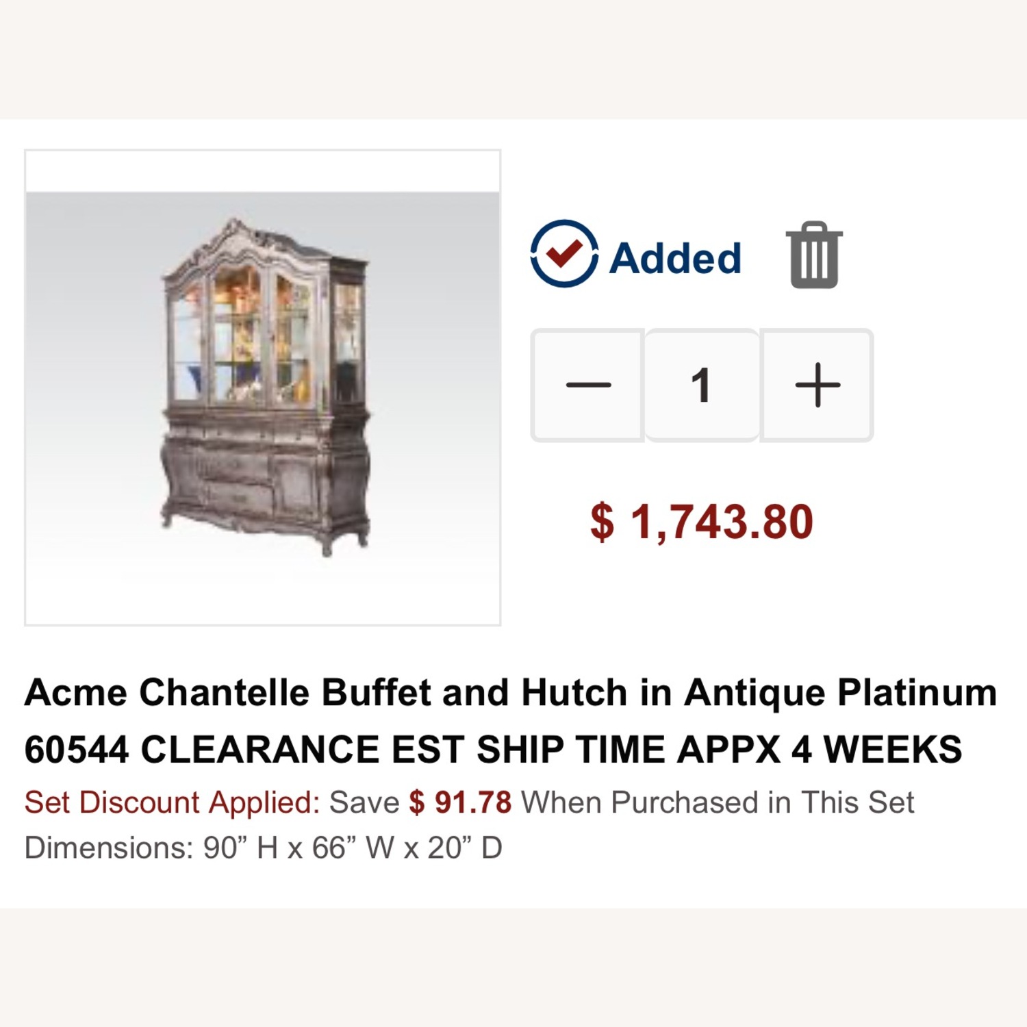 Acme Chantelle Dining Room Set - image-8