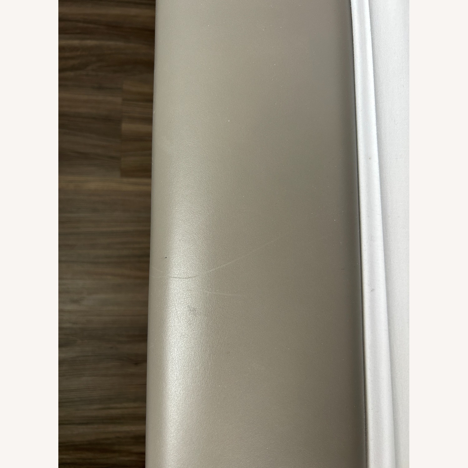 Roche Bobois Gray Leather Bed with Nightstands - image-10