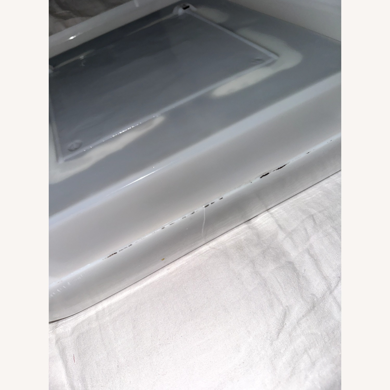 Vintage Mod Acrylic Wall Mirror with Shelf - image-4