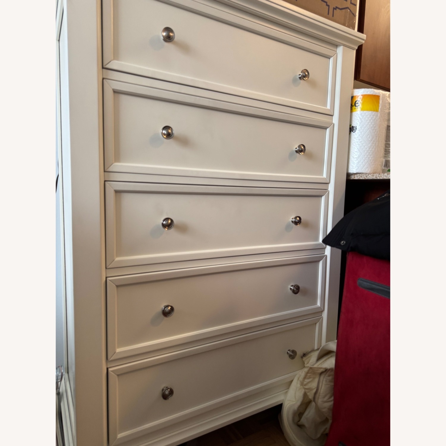 Sandy Beach Coastal Wood 5-drawer Bedroom Chest - image-3