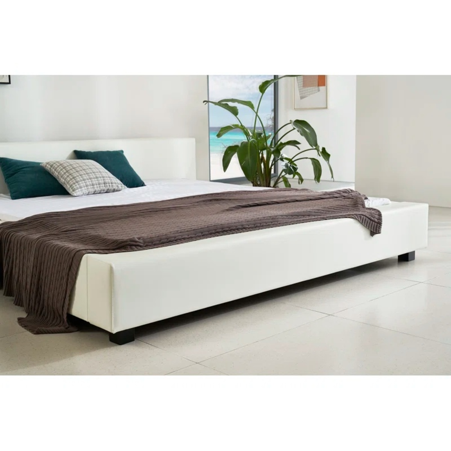 Vegan Leather King Low Cloud Bed  - image-9