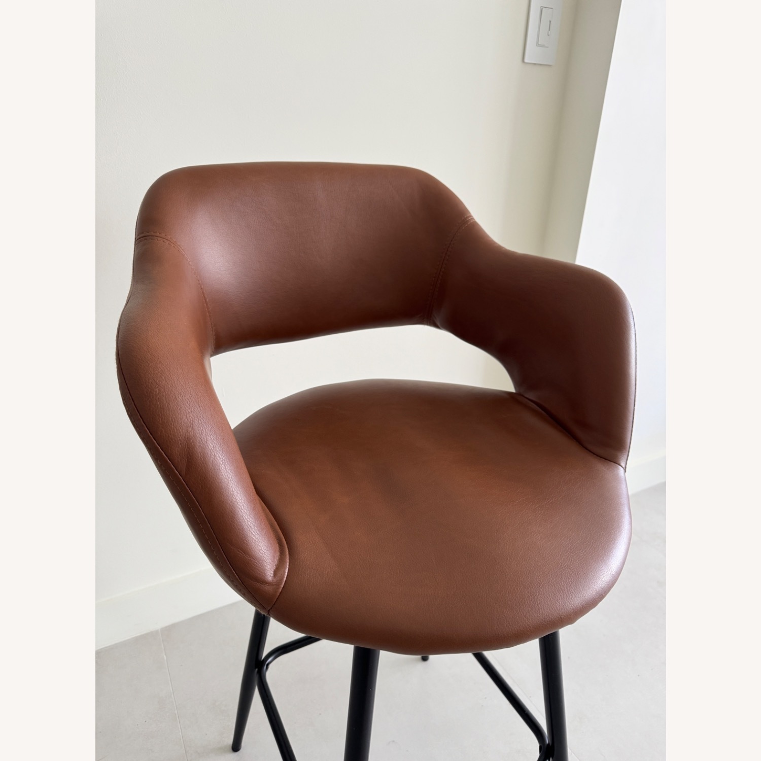 AllModern Lake Brown Bar Stools Set of 2 - image-3