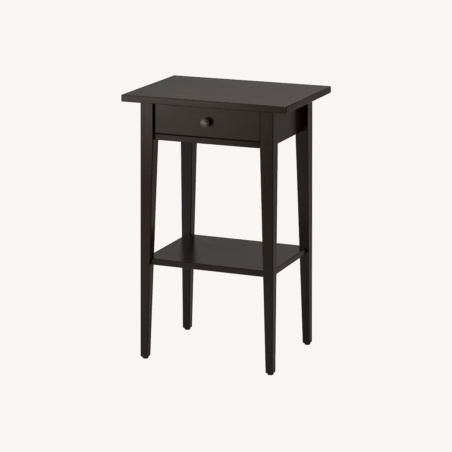 IKEA Hemnes Black Nightstand - image-0