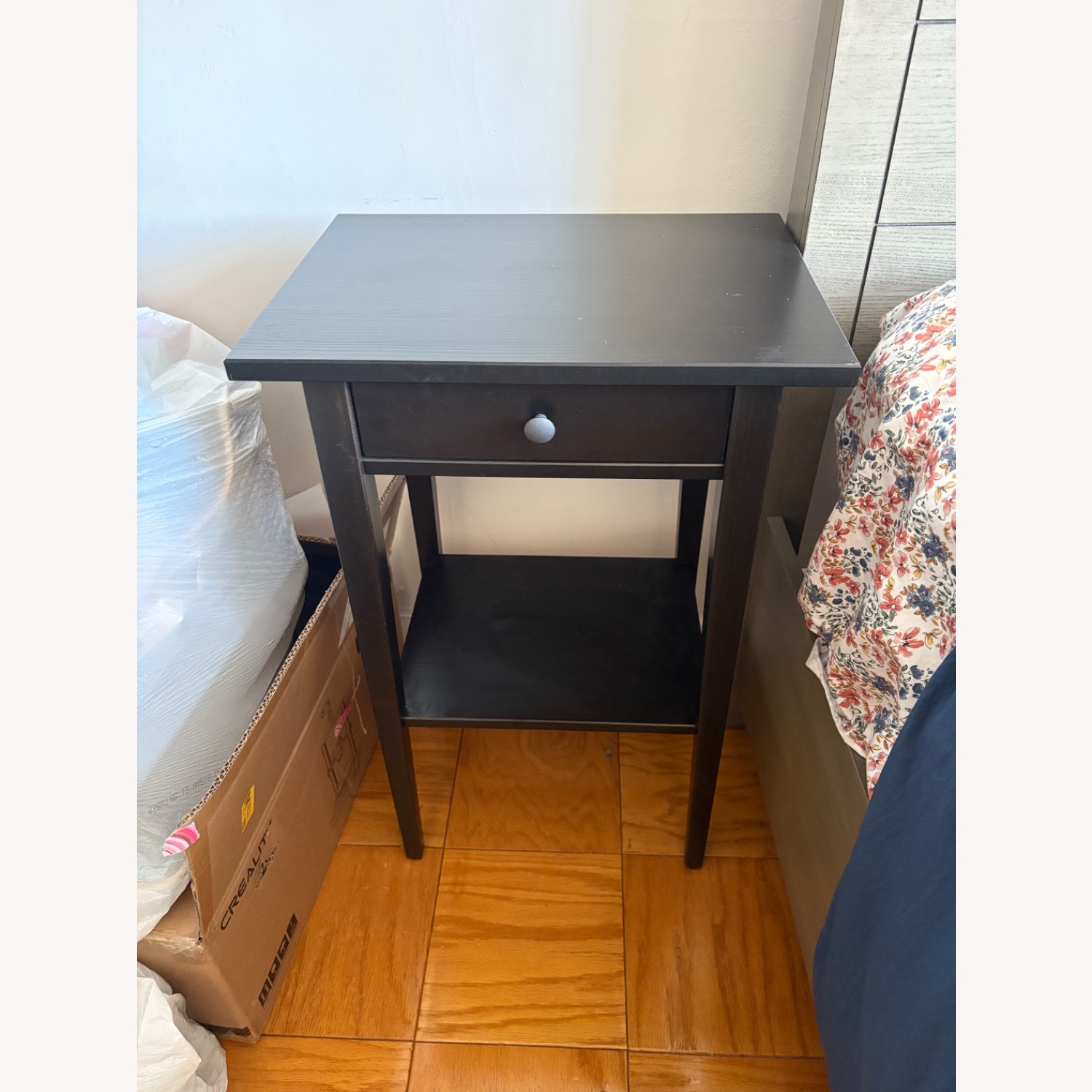 IKEA Hemnes Black Nightstand - image-1