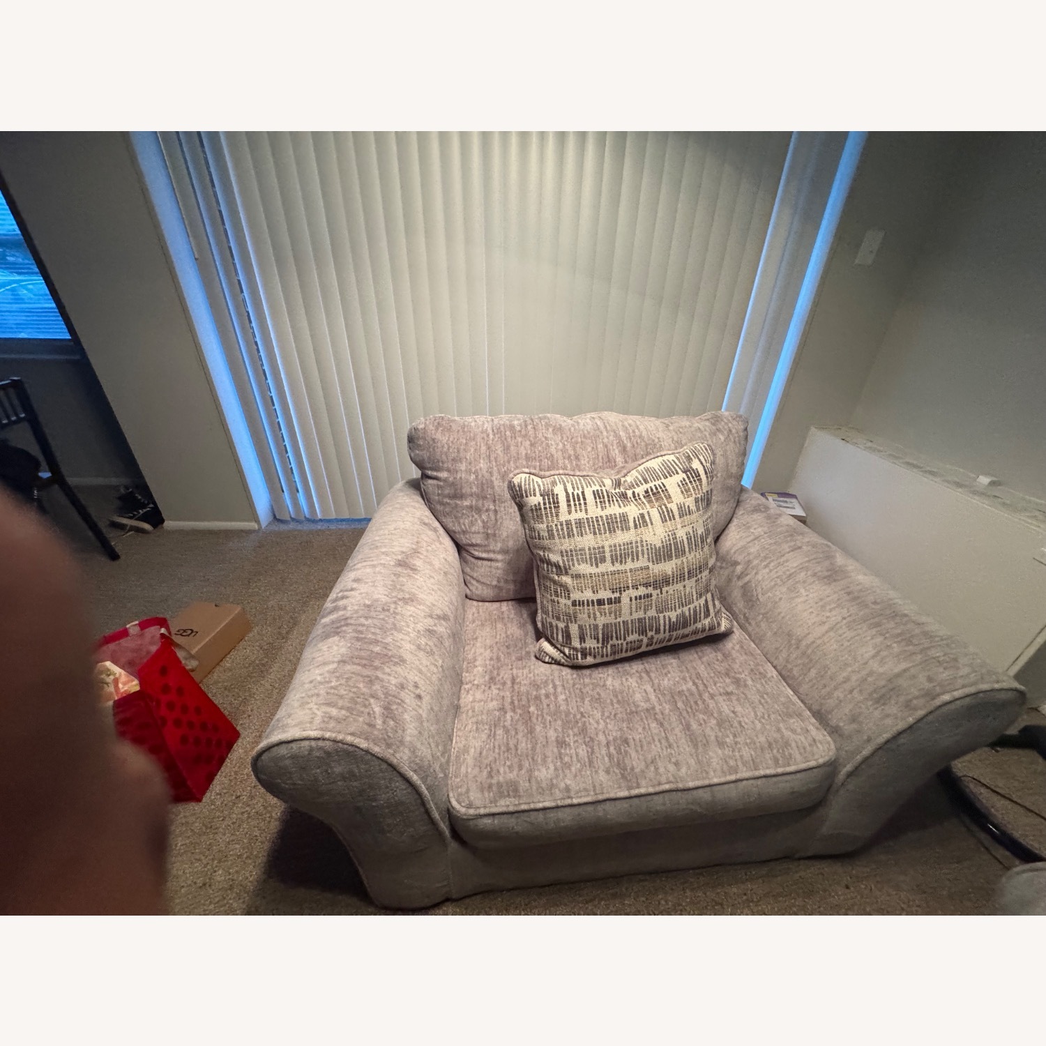 Light Grey Sectional Couch - image-2