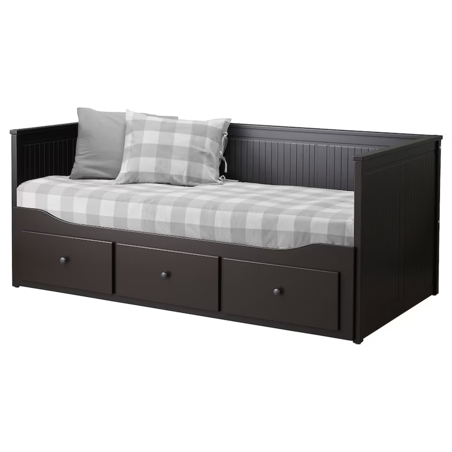 IKEA Daybed Frame with 3 Drawers, Black-brown, Twin - image-9