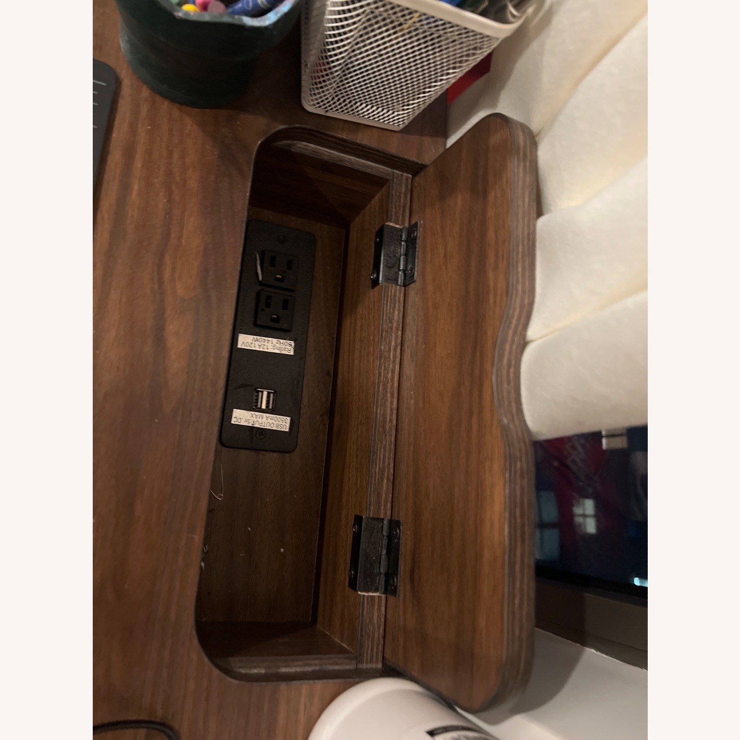 Target Small Computer Desk Brown - image-4