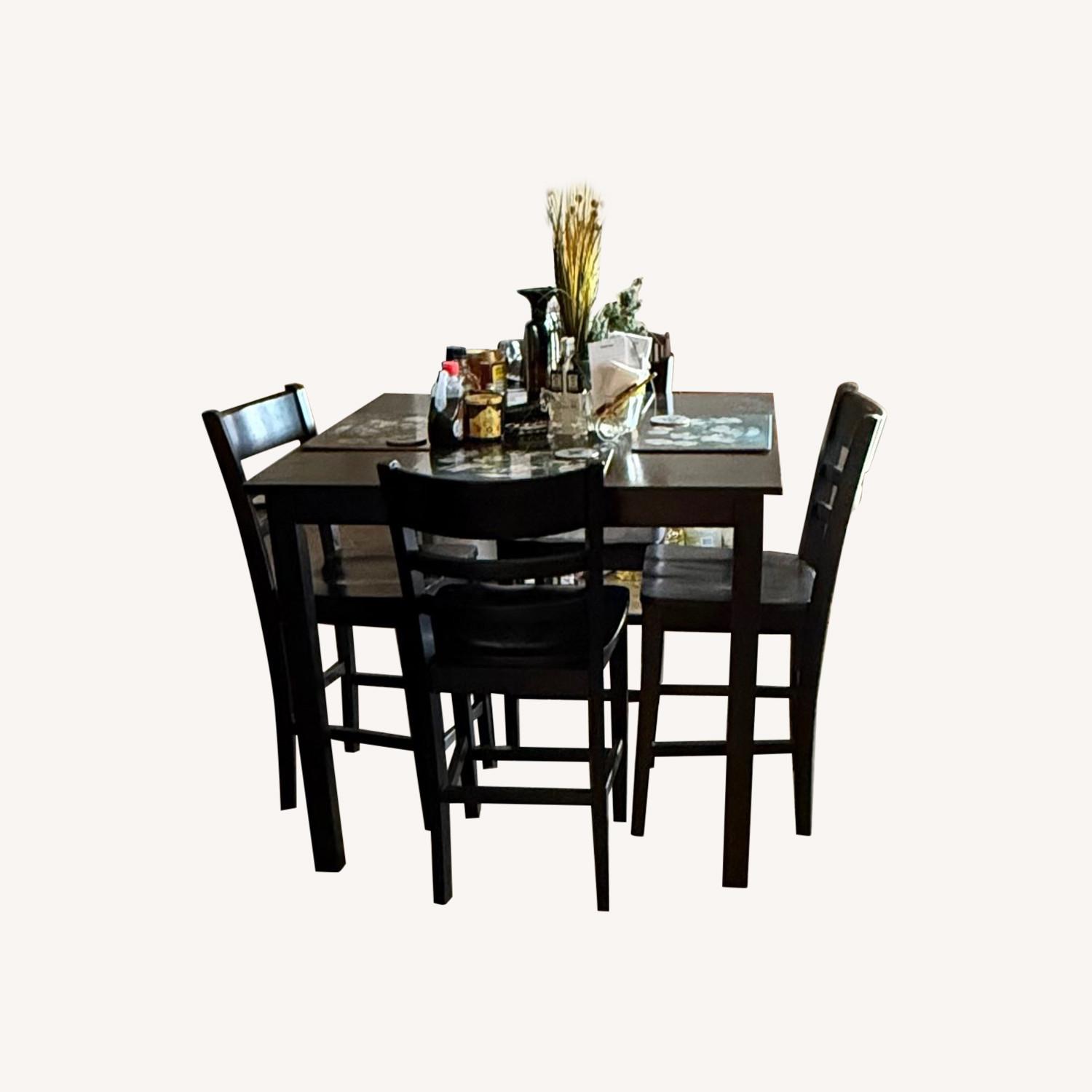 Vintage Black Dining Set - image-0