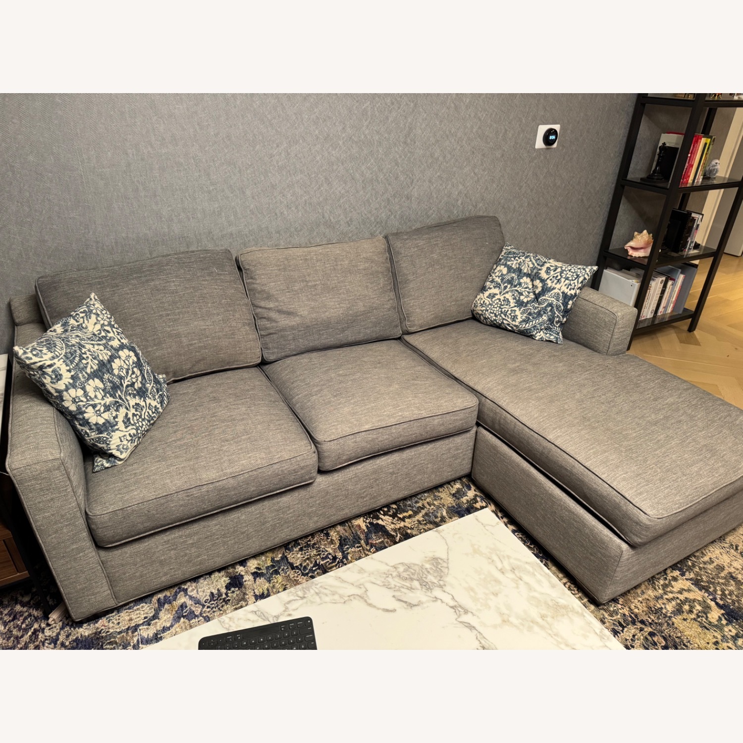 Crate & Barrel Davis Lounger in Ash - image-1