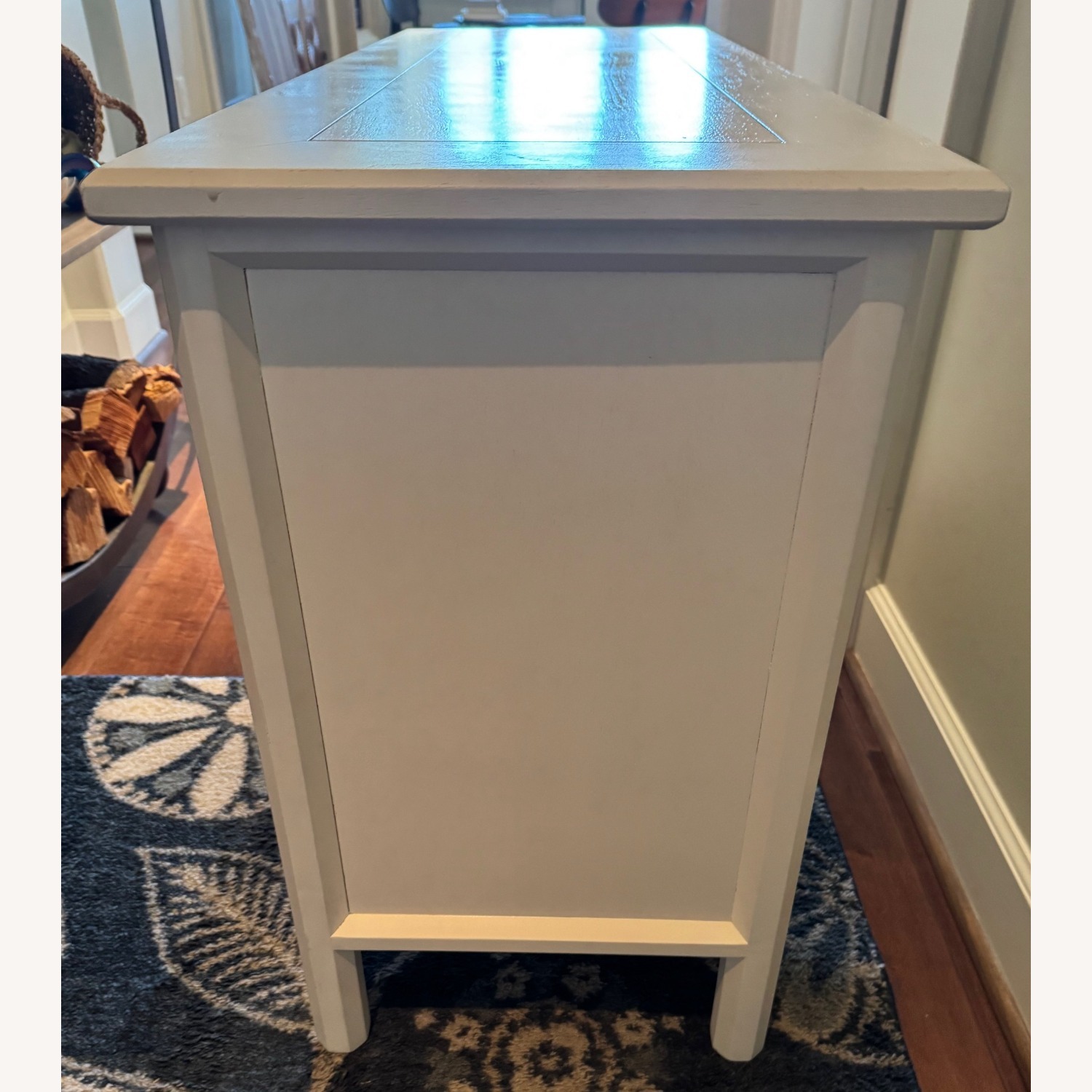 Mid-Century Modern Solid Wood Dresser, White - image-2