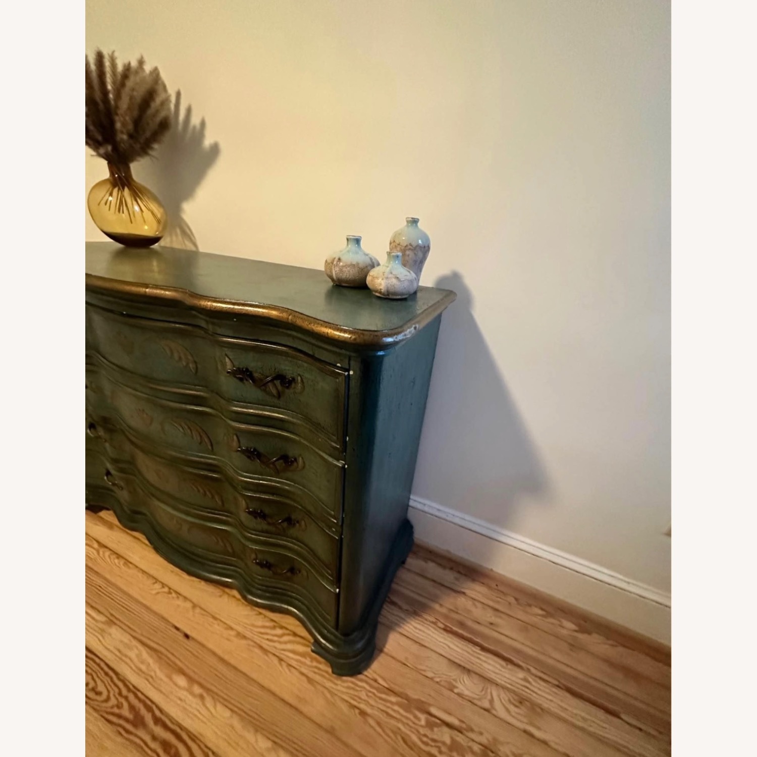 Hand Painted Solid Wood Dresser - image-3